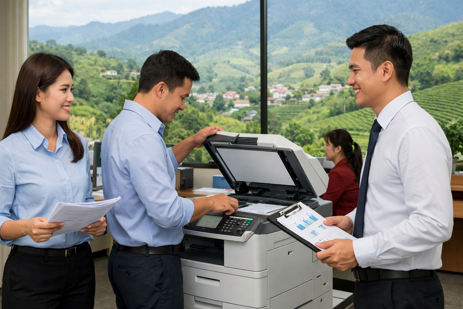 Cho thuê máy photocopy Hàm Thuận Lâm Đồng - Lợi ích thực tế khi sử dụng dịch vụ cho thuê máy photocopy tại Hàm Thuận