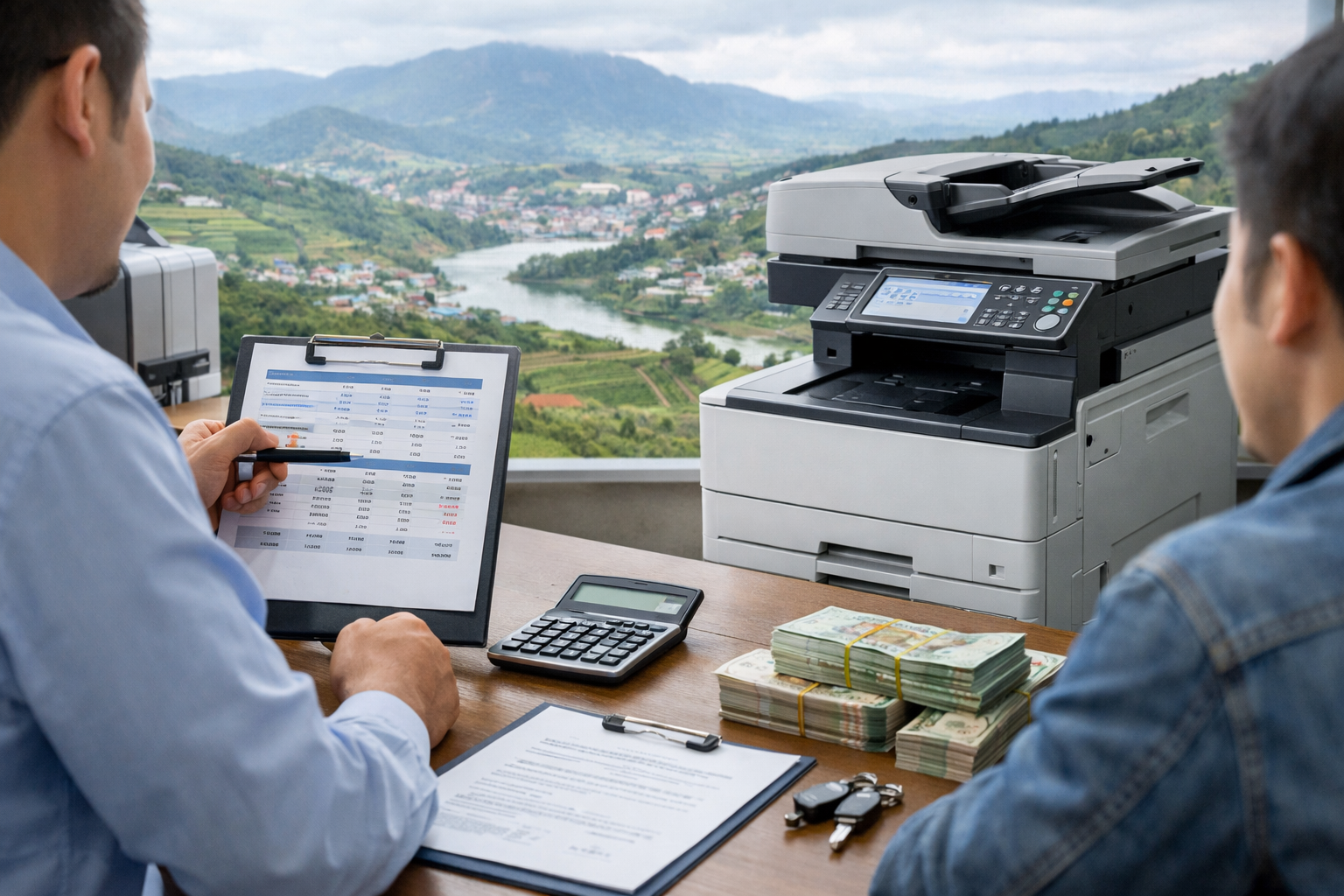 Cho thuê máy photocopy Phan Sơn Lâm Đồng - Báo giá cho thuê máy photocopy Phan Sơn Lâm Đồng và các yếu tố ảnh hưởng