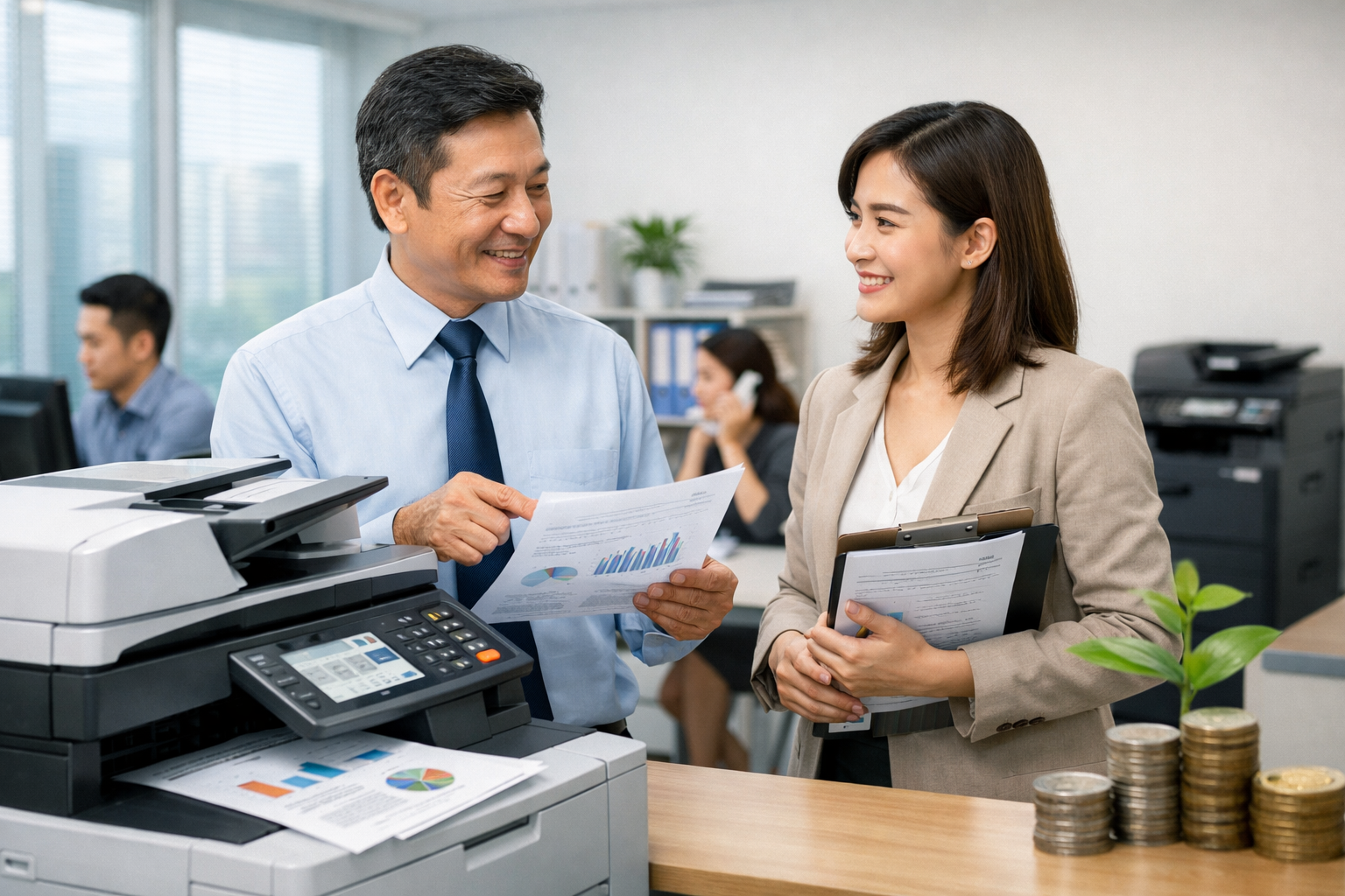 Cho thuê máy photocopy Hồng Thái Lâm Đồng - Lợi ích thực tế khi sử dụng dịch vụ cho thuê máy photocopy tại Hồng Thái