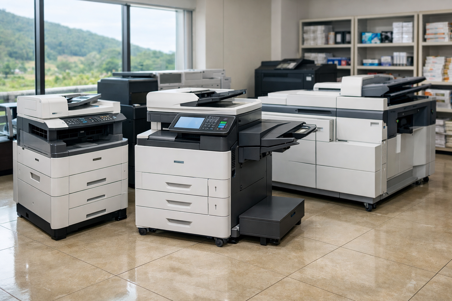 Cho thuê máy photocopy Phan Rí Cửa Lâm Đồng - Các loại máy photocopy cho thuê phổ biến tại Phan Rí Cửa Lâm Đồng