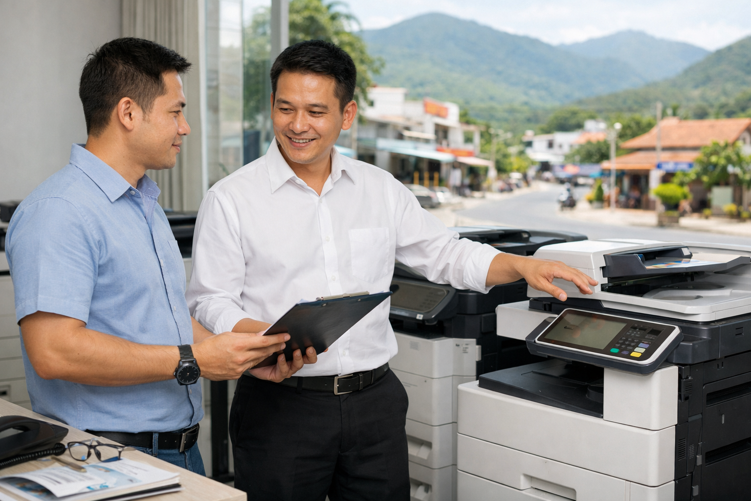 Cho thuê máy photocopy Phan Rí Cửa Lâm Đồng - Kinh nghiệm chọn đơn vị cho thuê máy photocopy uy tín tại Phan Rí Cửa