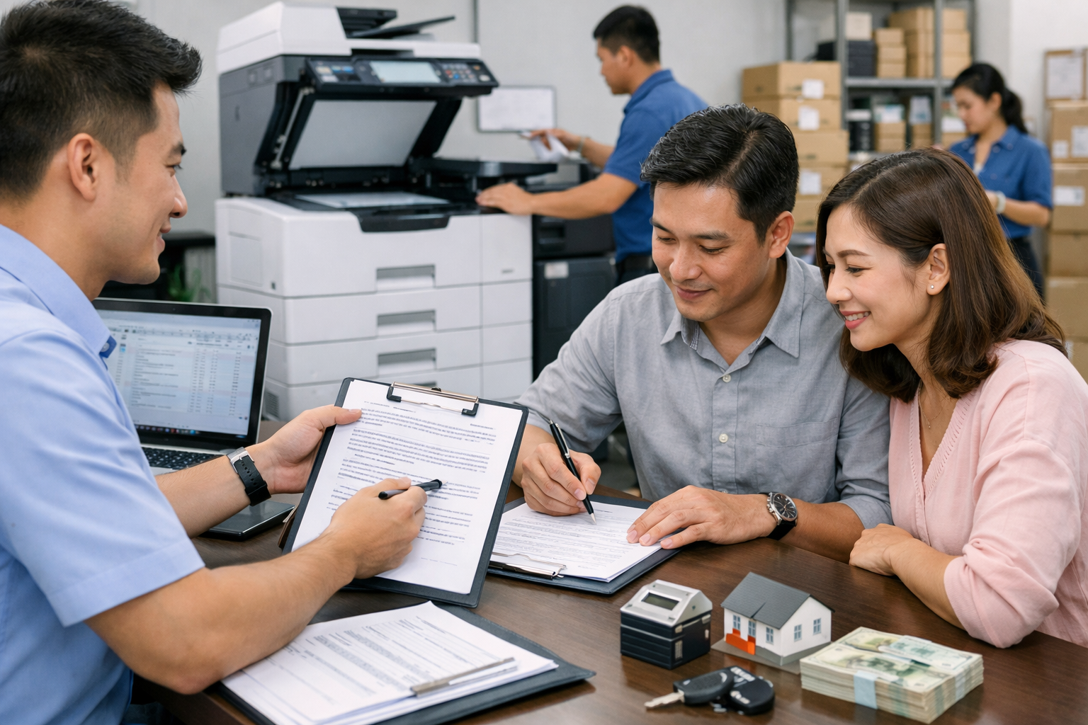 Cho thuê máy photocopy Liên Hương Lâm Đồng - Quy trình cho thuê máy photocopy tại Liên Hương chuyên nghiệp: càng minh bạch, càng ít rắc rối