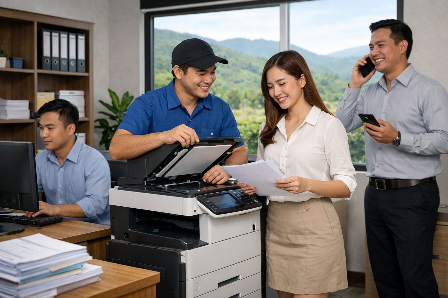 Cho thuê máy photocopy Cát Tiên 3 Lâm Đồng - Lợi ích khi sử dụng dịch vụ cho thuê máy photocopy tại Cát Tiên 3