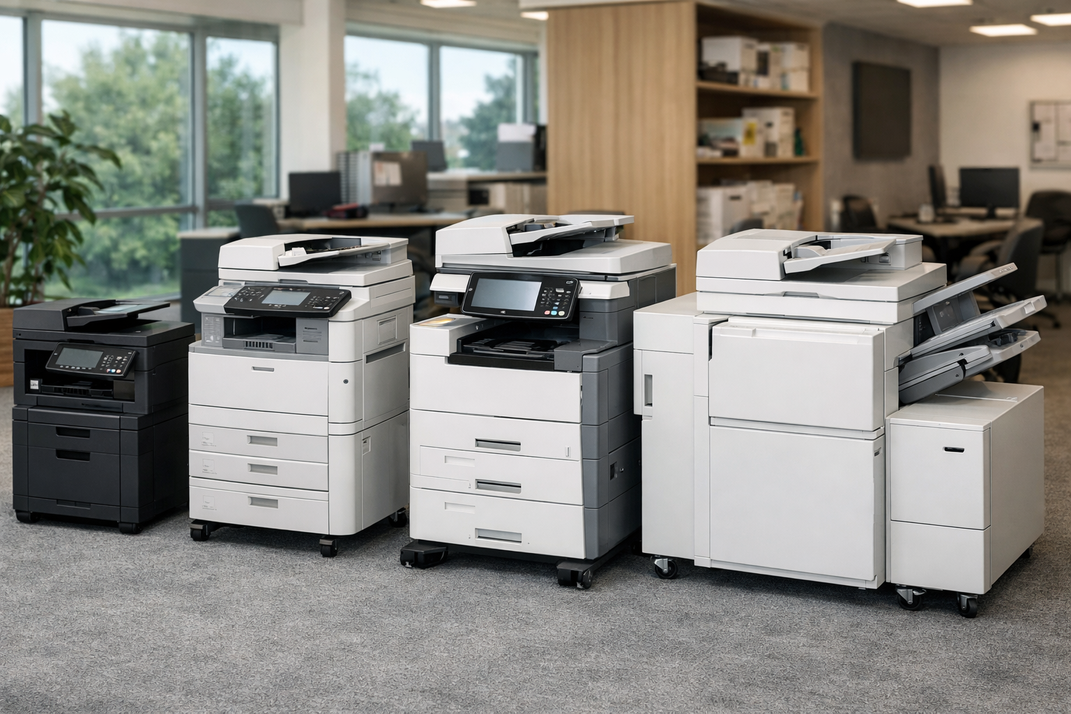 Cho thuê máy photocopy Cát Tiên 1 Lâm Đồng - Các loại máy photocopy cho thuê phổ biến tại Cát Tiên 1: chọn đúng ngay từ đầu để khỏi “đổi giữa chừng”