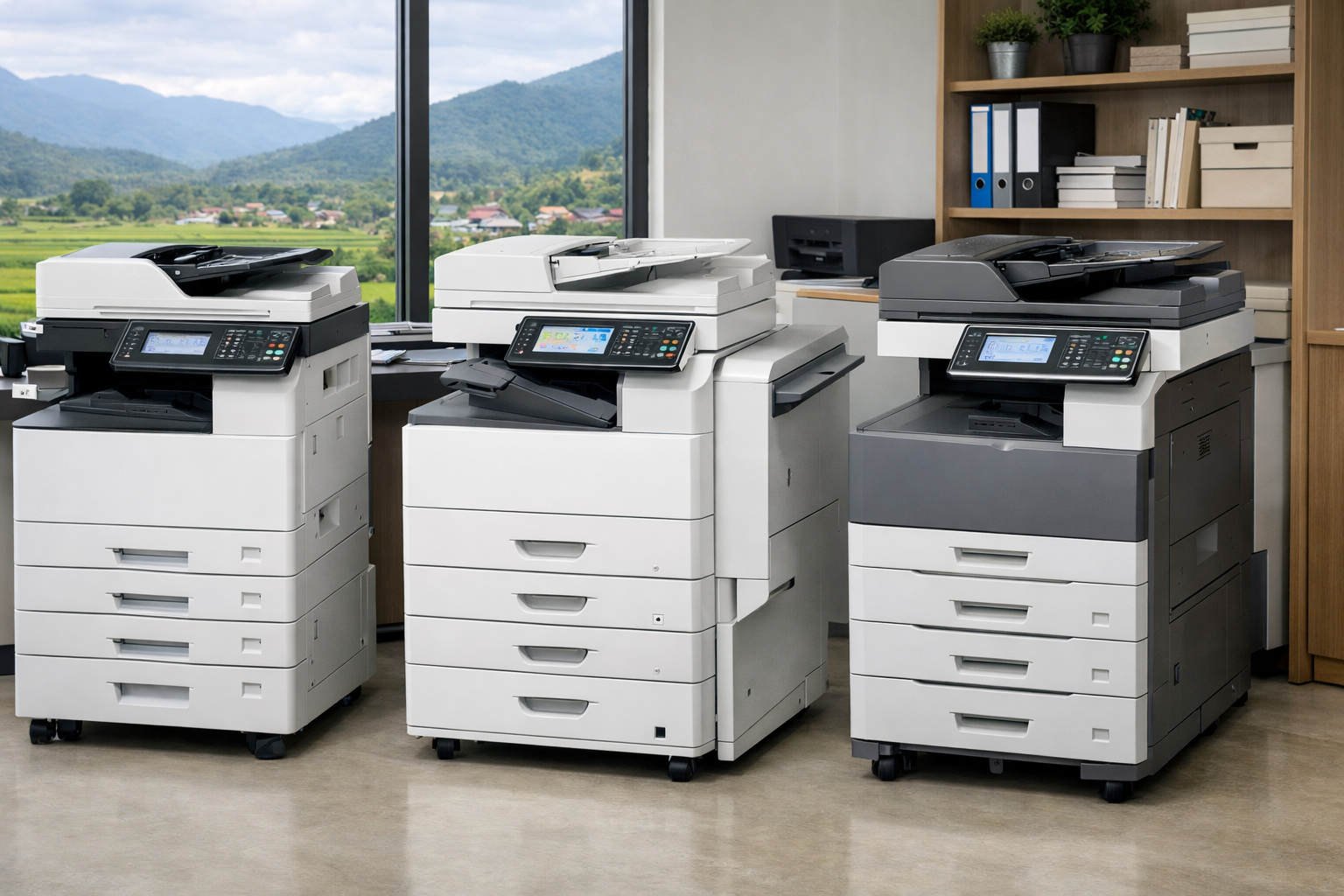 Cho thuê máy photocopy Đạ Tẻh 2 Lâm Đồng - Các dòng máy photocopy cho thuê phổ biến tại Đạ Tẻh 2