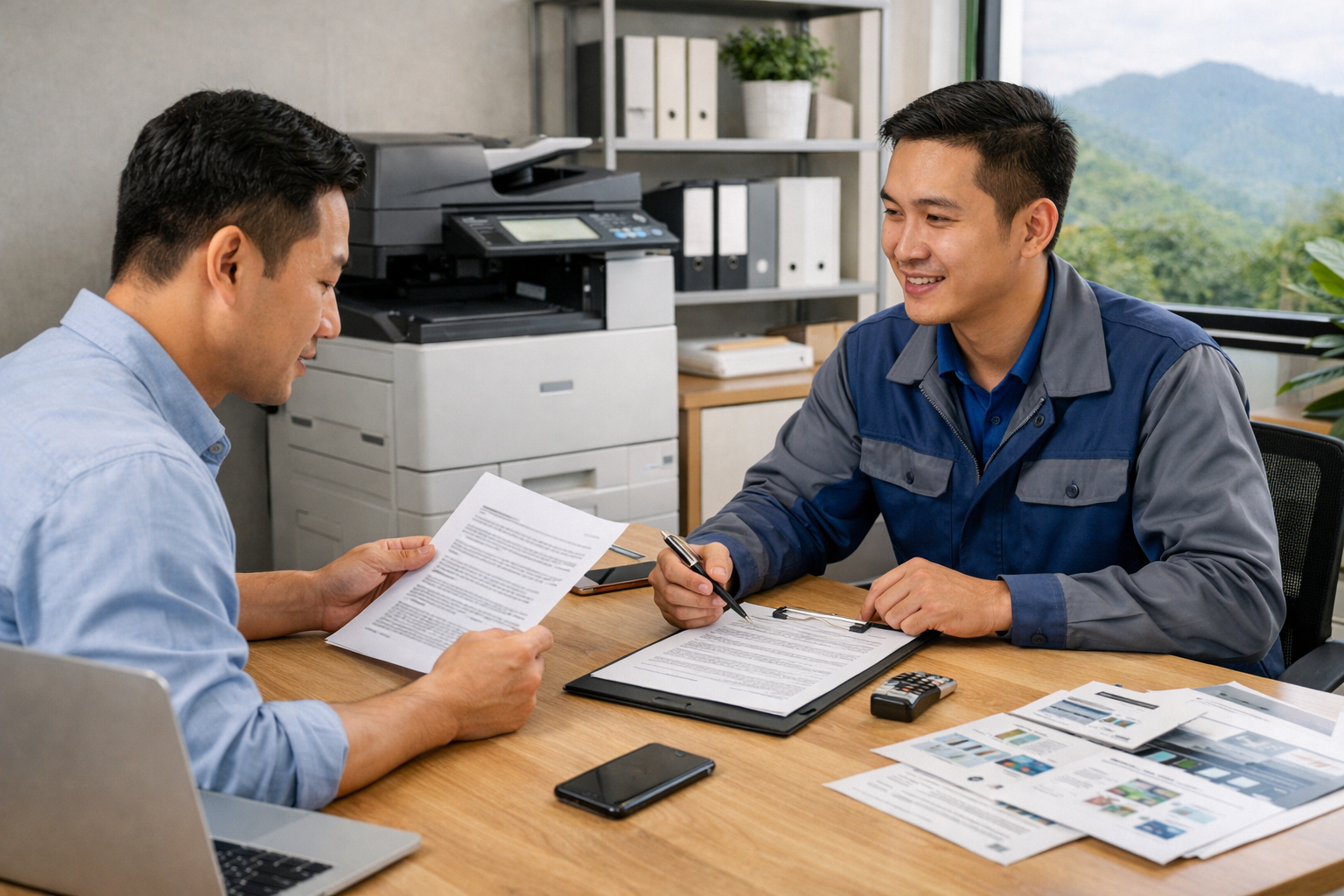 Cho thuê máy photocopy Đạ Huoai 2 Lâm Đồng - Kinh nghiệm chọn đơn vị cho thuê máy photocopy uy tín tại Đạ Huoai 2 và cách làm việc “chuẩn bài”