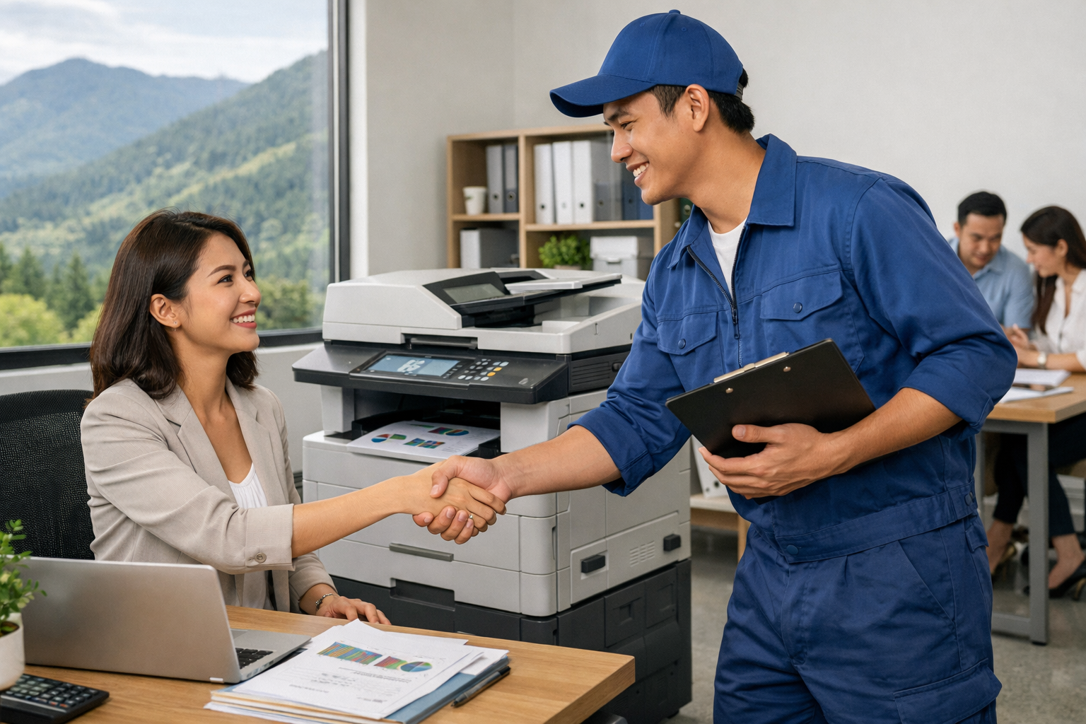 Cho thuê máy photocopy Sơn Điền Lâm Đồng - Lợi ích thực tế khi thuê máy photocopy thay vì mua tại Sơn Điền