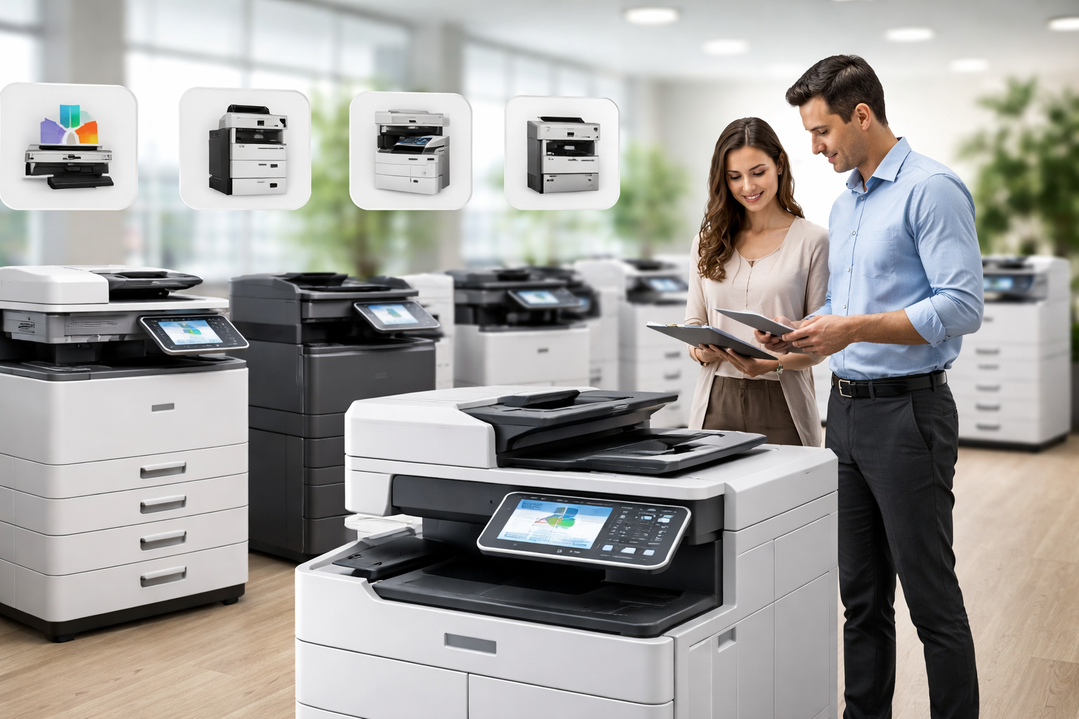 Cho thuê máy photocopy Sơn Điền Lâm Đồng - Các dòng máy photocopy cho thuê phổ biến và cách chọn đúng nhu cầu