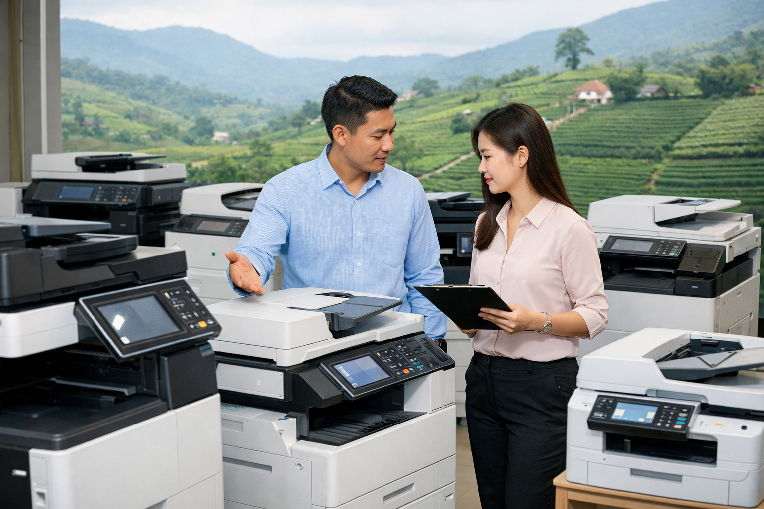 Cho thuê máy photocopy Đinh Trang Thượng Lâm Đồng - Các dòng máy photocopy cho thuê phổ biến và cách chọn đúng nhu cầu