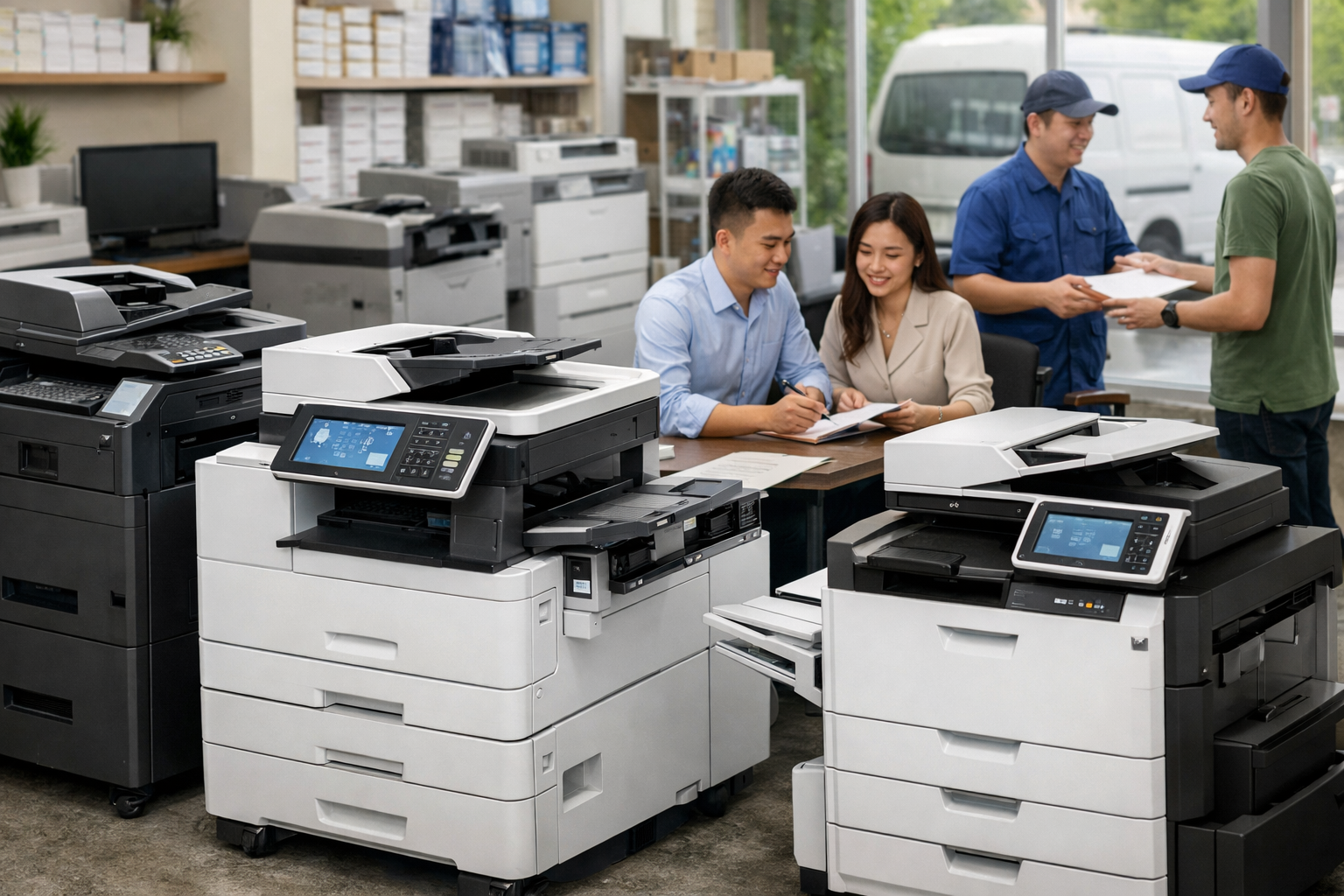 Cho thuê máy photocopy Hòa Bắc Lâm Đồng - Các dòng máy photocopy và hình thức cho thuê phổ biến tại Hòa Bắc