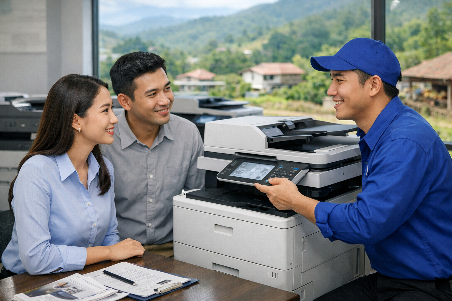 Cho thuê máy photocopy Đam Rông 4 Lâm Đồng - Kinh nghiệm chọn đơn vị cho thuê máy photocopy uy tín tại Đam Rông 4