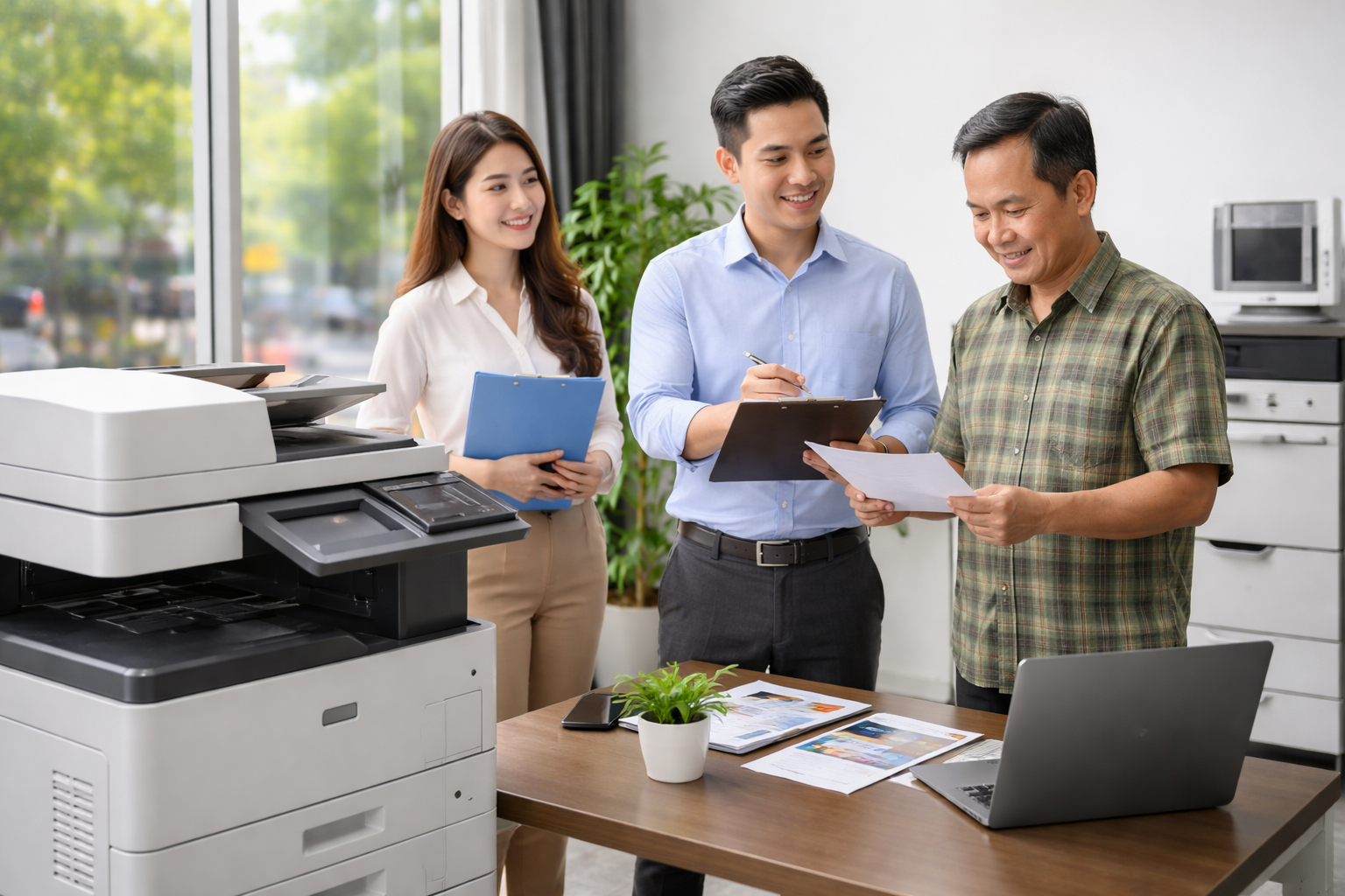 Cho thuê máy photocopy Đam Rông 3 Lâm Đồng - Kinh nghiệm chọn đơn vị cho thuê máy photocopy uy tín tại Đam Rông 3 và quy trình làm việc chuẩn