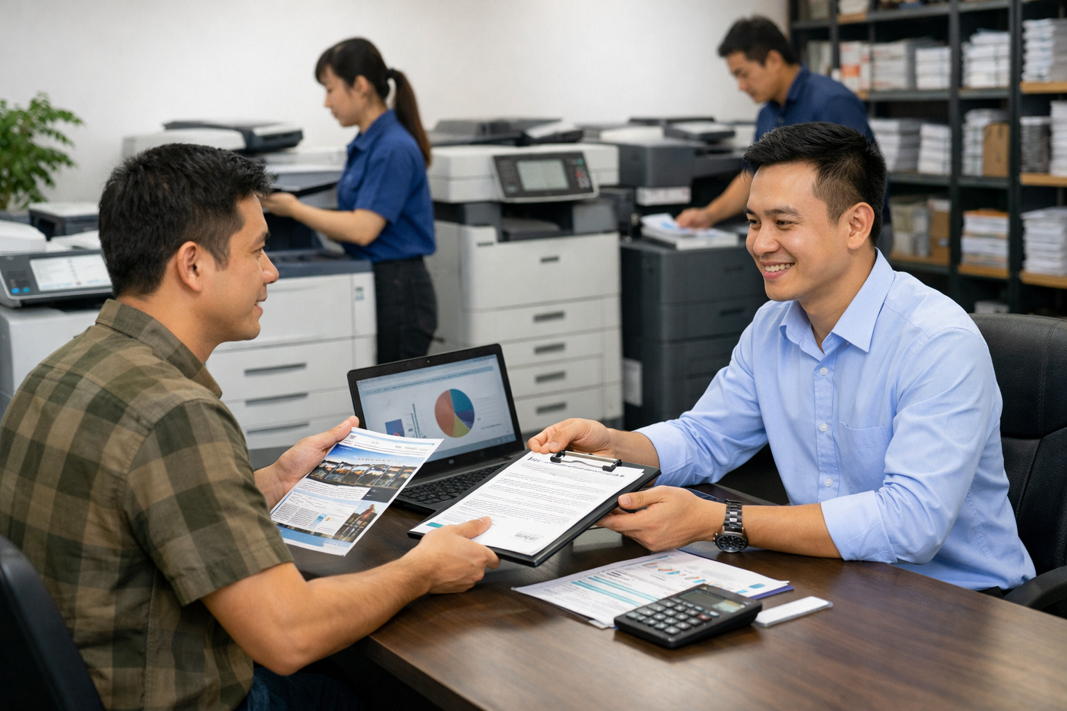 Cho thuê máy photocopy Nam Ban Lâm Hà - Kinh nghiệm chọn đơn vị cho thuê máy photocopy uy tín tại Nam Ban Lâm Hà