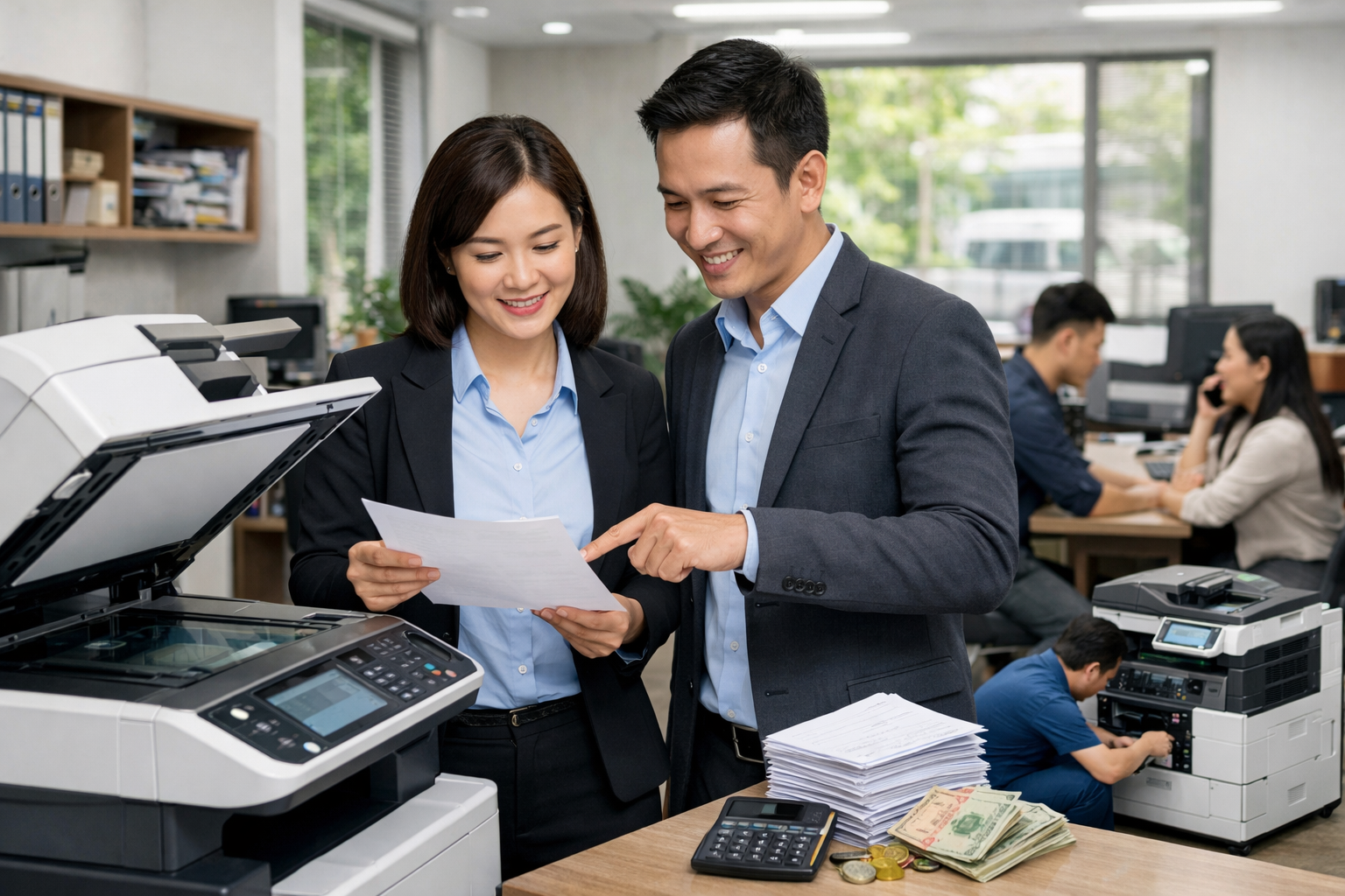 Cho thuê máy photocopy Phú Sơn Lâm Hà - Lợi ích thực tế khi thuê máy photocopy tại Phú Sơn Lâm Hà