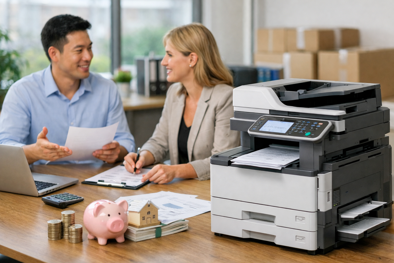 Cho thuê máy photocopy Đức Trọng Lâm Đồng - Lợi ích thực tế khi thuê máy photocopy thay vì mua mới