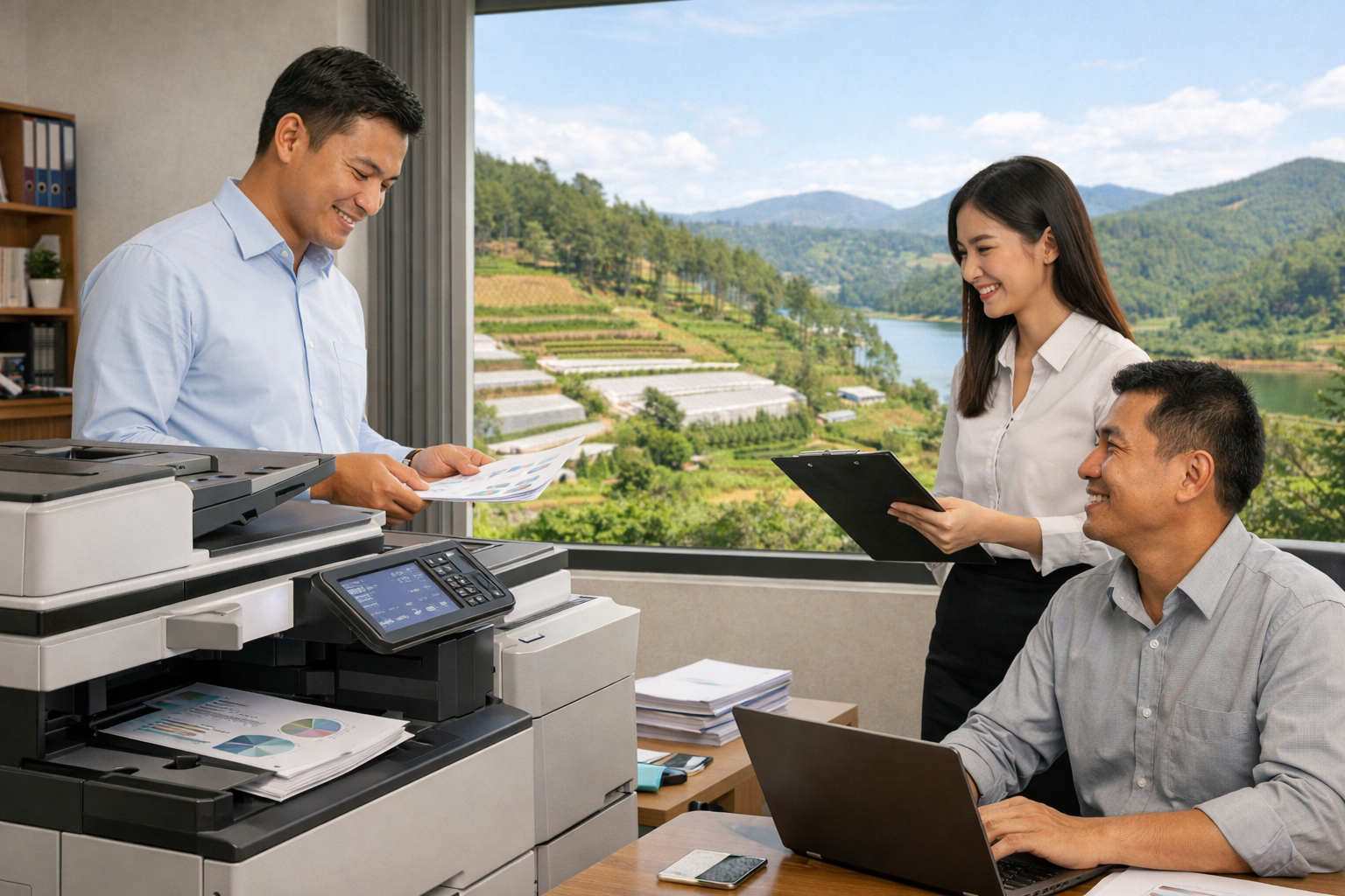 Cho thuê máy photocopy D’Ran Lâm Đồng - Lợi ích khi sử dụng dịch vụ cho thuê máy photocopy tại D’Ran