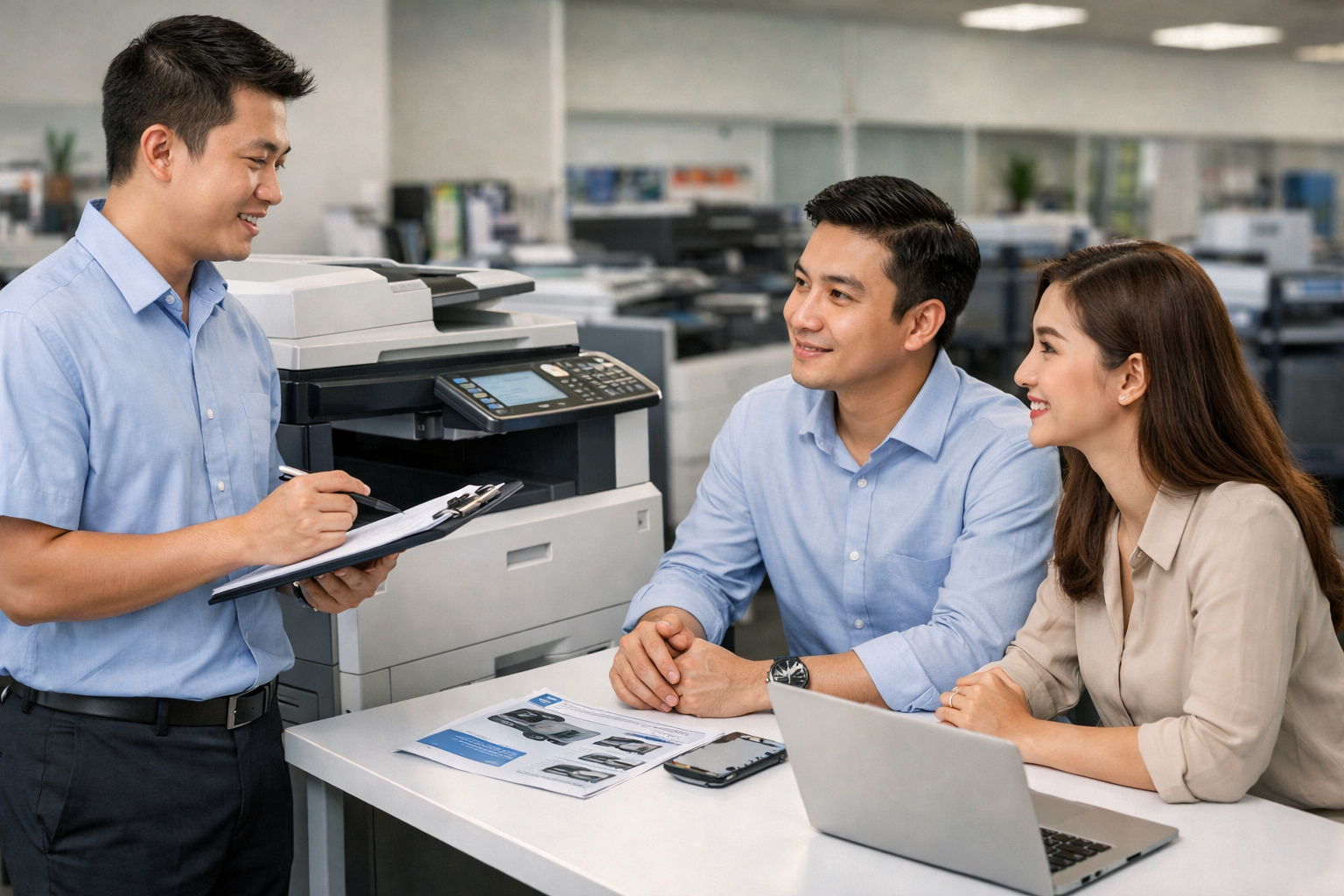 Cho thuê máy photocopy Tân Hải Lâm Đồng - Kinh nghiệm chọn đơn vị cho thuê máy photocopy uy tín tại Tân Hải Lâm Đồng