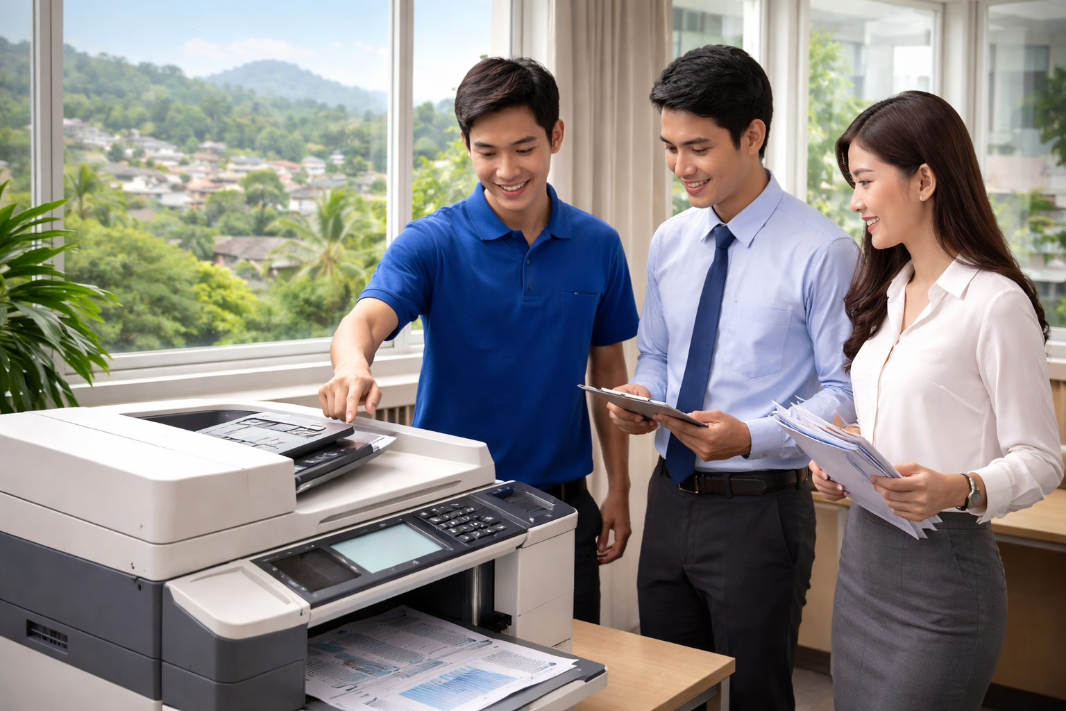 Cho thuê máy photocopy Đồng Kho Lâm Đồng - Lợi ích khi sử dụng dịch vụ cho thuê máy photocopy tại địa phương