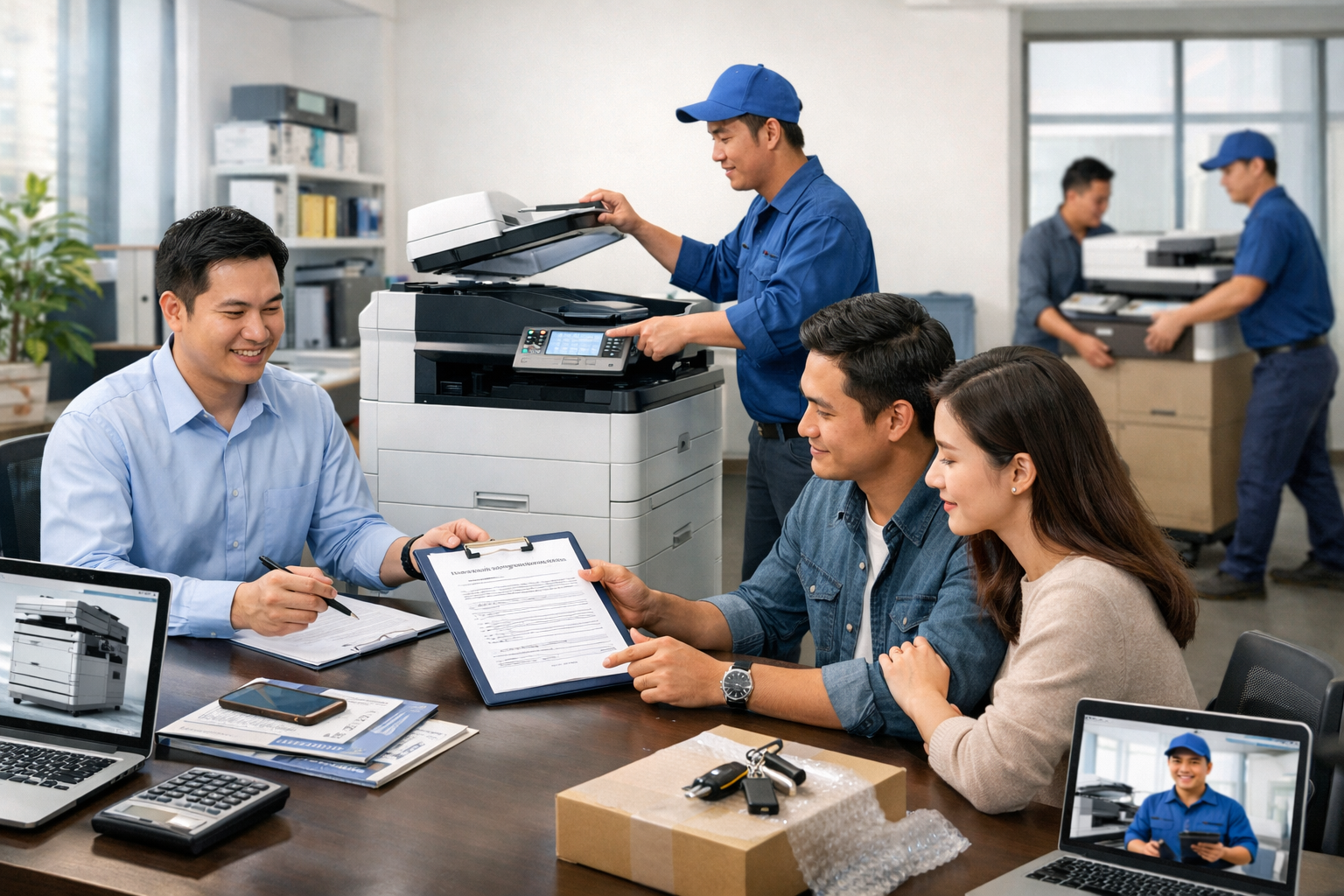 kinh nghiệm thuê máy photocopy Ka Đô - Quy Trình Thuê Máy Photocopy Tại Ka Đô