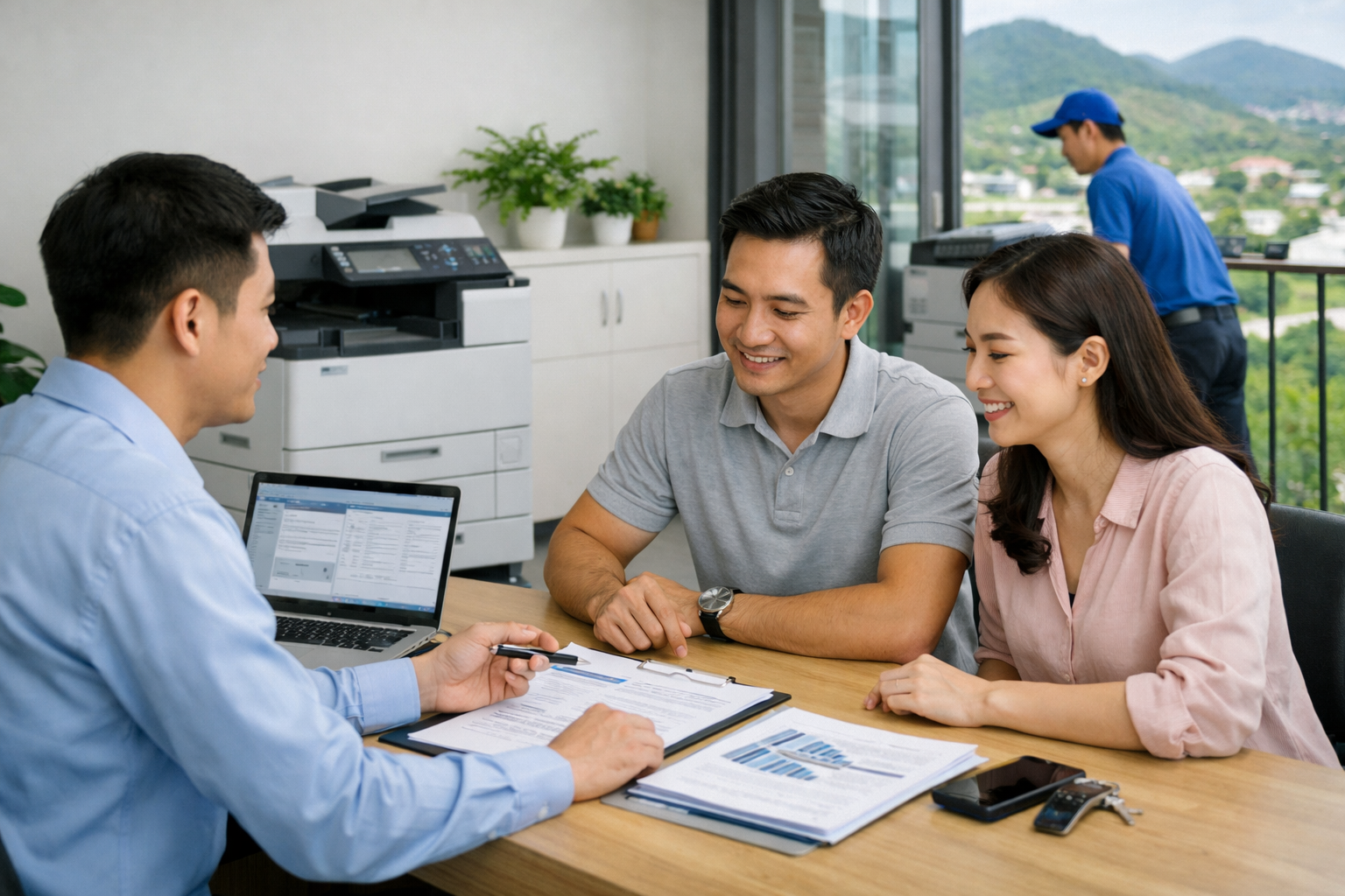 cách thuê máy photocopy Lâm Đồng - Quy Trình Thuê Máy Photocopy Tại Lâm Đồng