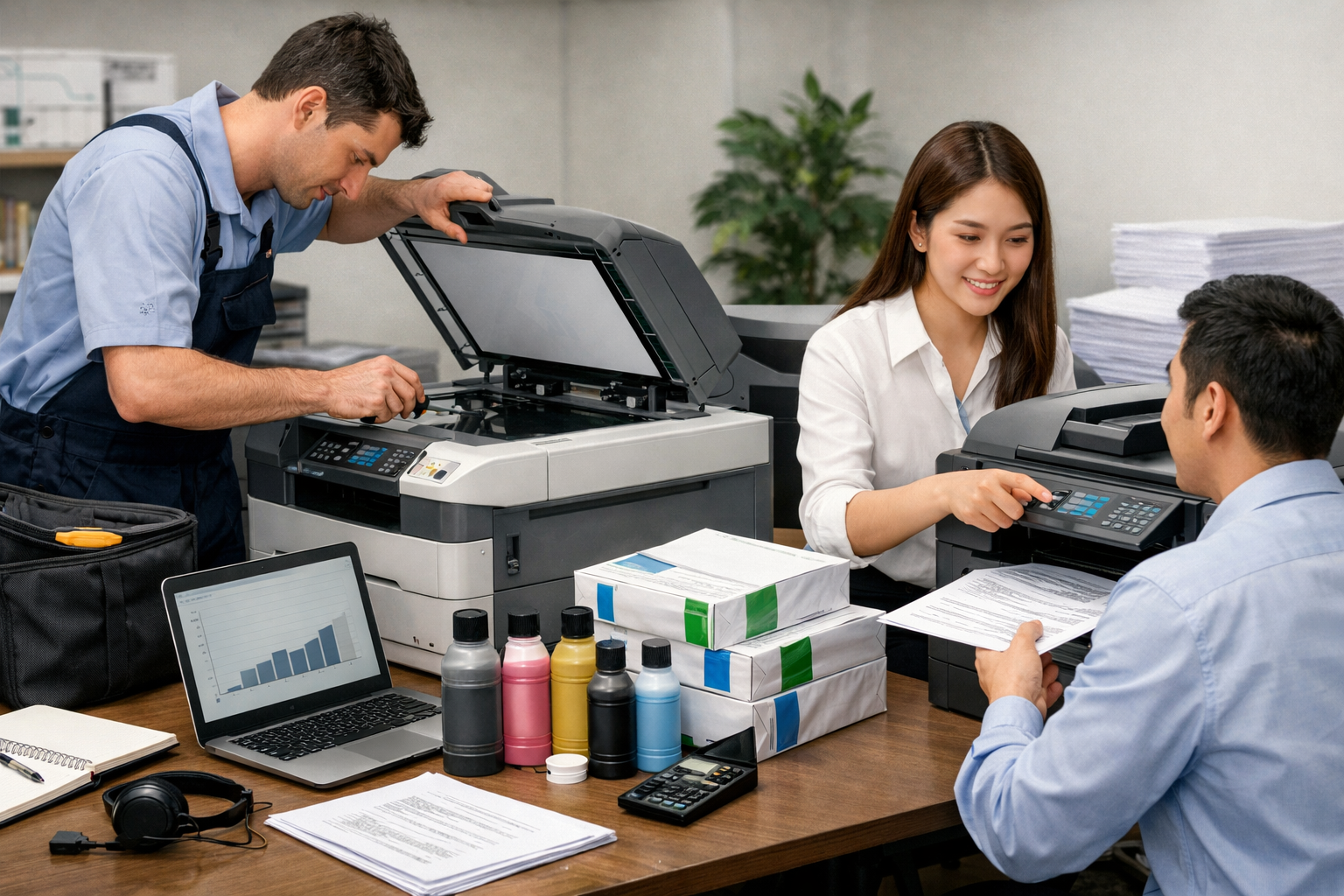 hướng dẫn thuê máy photocopy Đơn Dương - Các Dịch Vụ Đi Kèm Khi Thuê Máy Photocopy