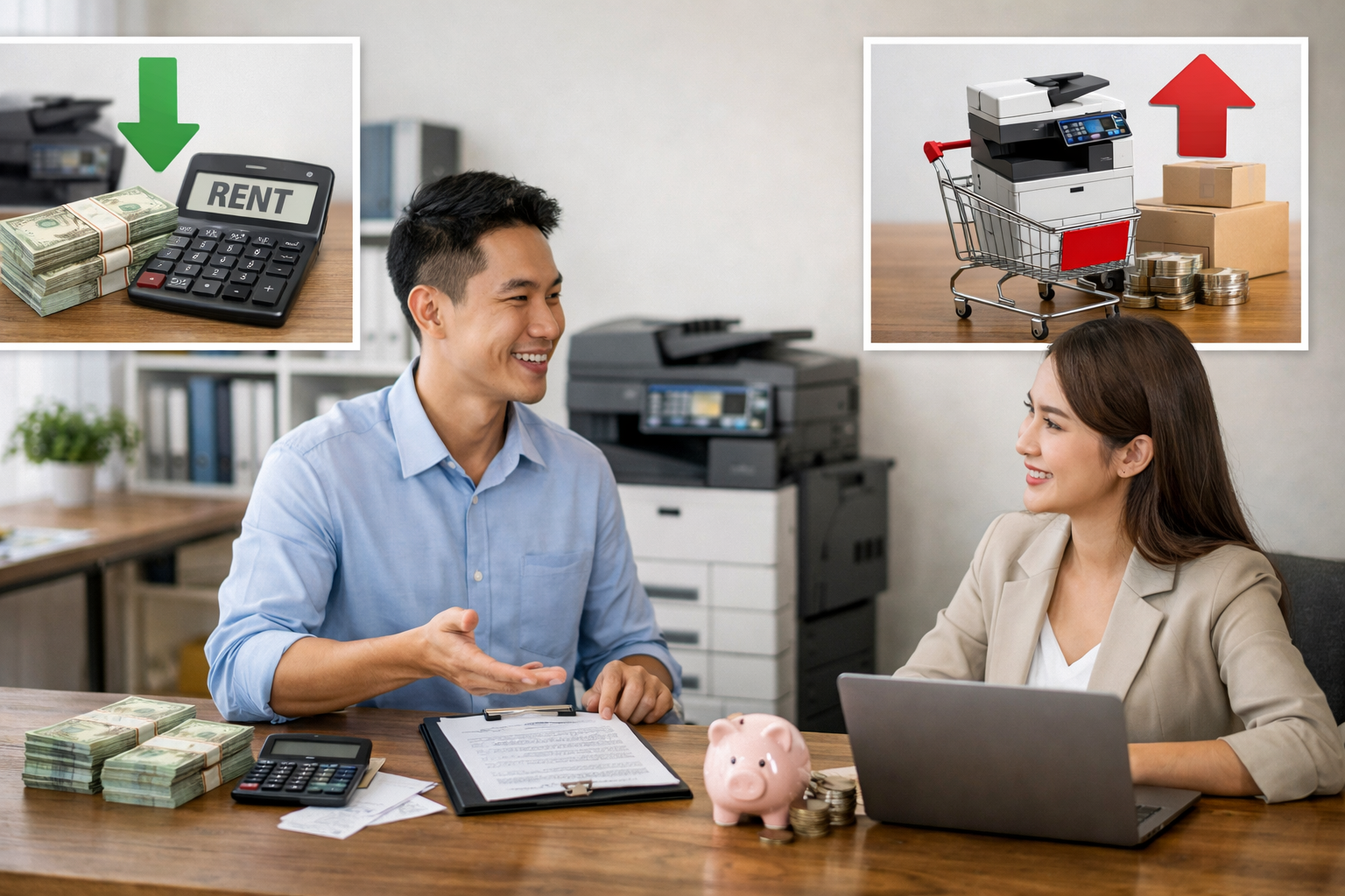 so sánh thuê máy photocopy Đơn Dương - Lợi Ích Khi Thuê Máy Photocopy Thay Vì Mua Mới