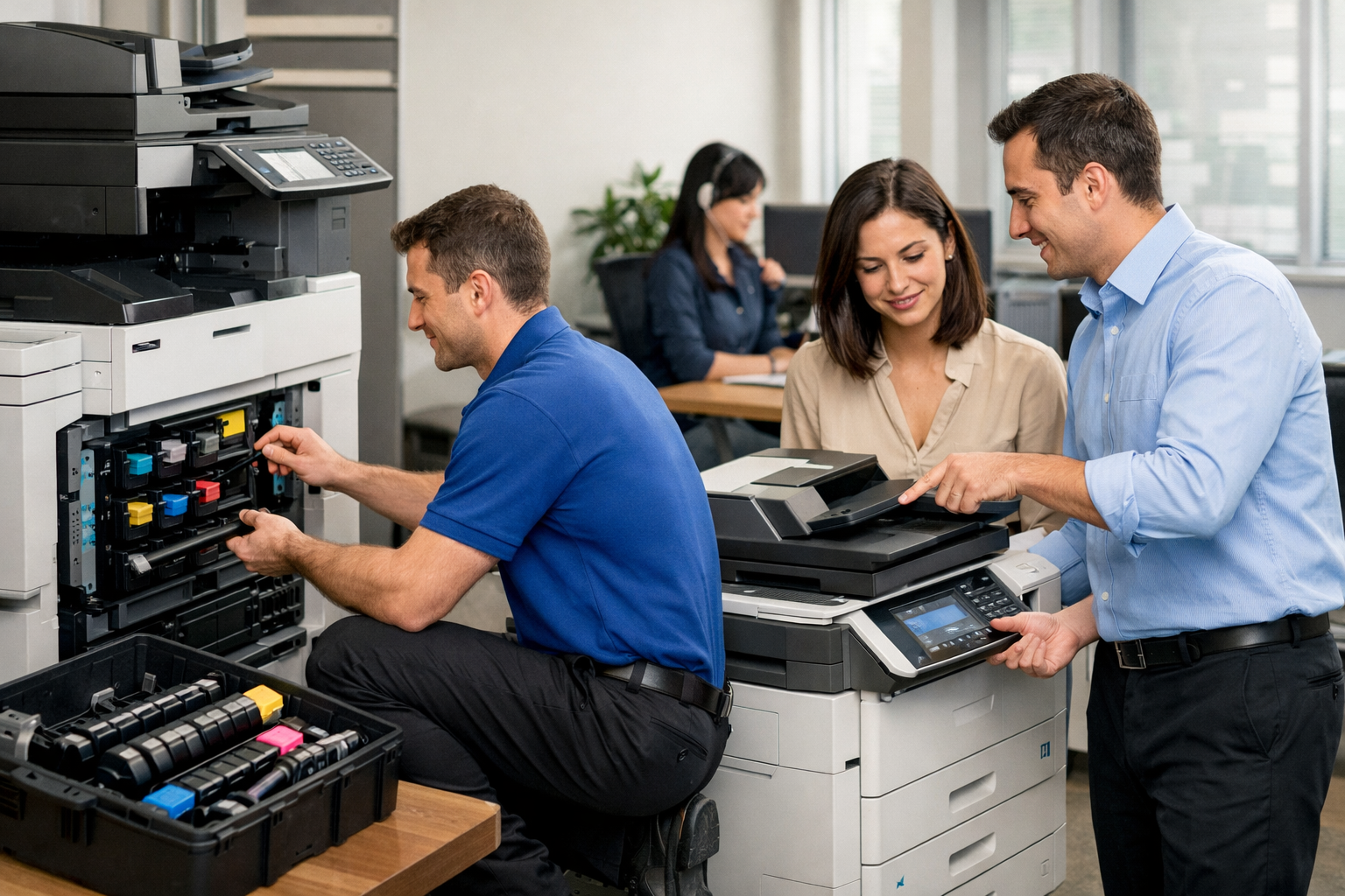 Kinh nghiệm thuê máy photocopy Lạc Dương - Các dịch vụ đi kèm khi thuê máy photocopy tại Lạc Dương