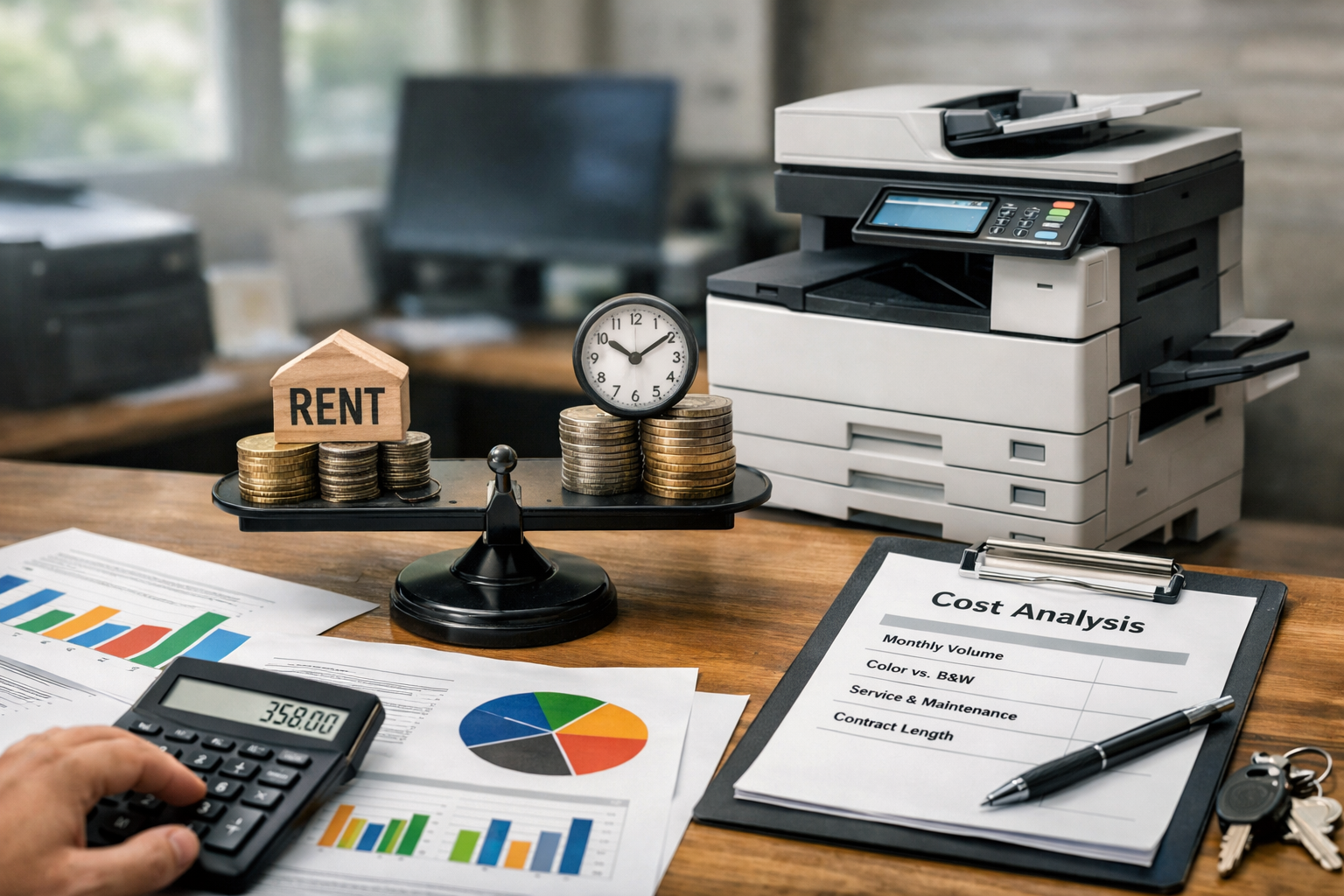 Mẹo thuê máy photocopy tiết kiệm - Các yếu tố ảnh hưởng đến giá thuê máy photocopy