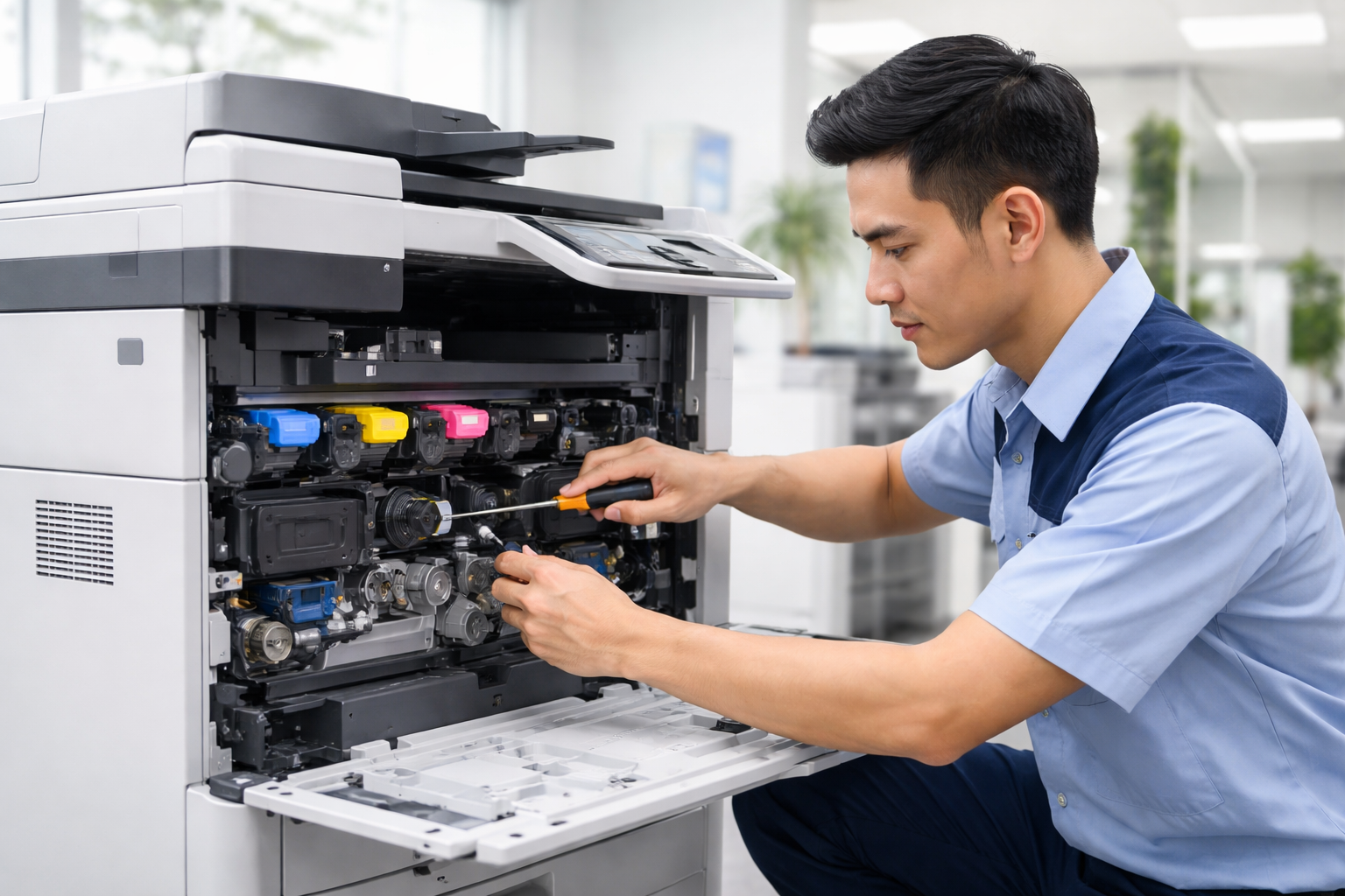 Thuê máy photocopy tại Hồng Sơn Lâm Đồng có bảo trì không? - Bảo trì trong dịch vụ thuê máy photocopy tại Hồng Sơn Lâm Đồng