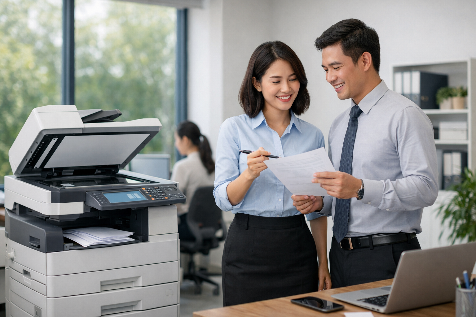 Thuê máy photocopy tại Hòa Thắng Lâm Đồng có điều kiện gì không? - Lợi ích khi thuê máy photocopy tại Hòa Thắng Lâm Đồng