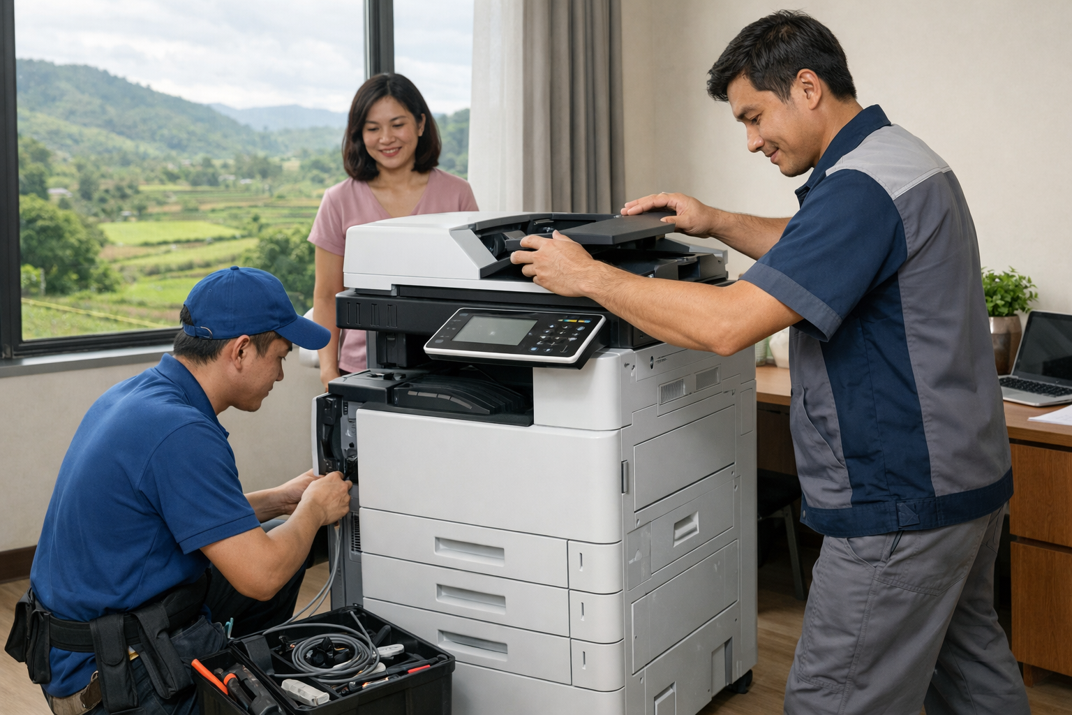 Dịch vụ cho thuê máy photocopy tại Bảo Lâm 4 Lâm Đồng có hỗ trợ lắp đặt không? - Dịch vụ lắp đặt khi thuê máy photocopy tại Bảo Lâm 4 Lâm Đồng