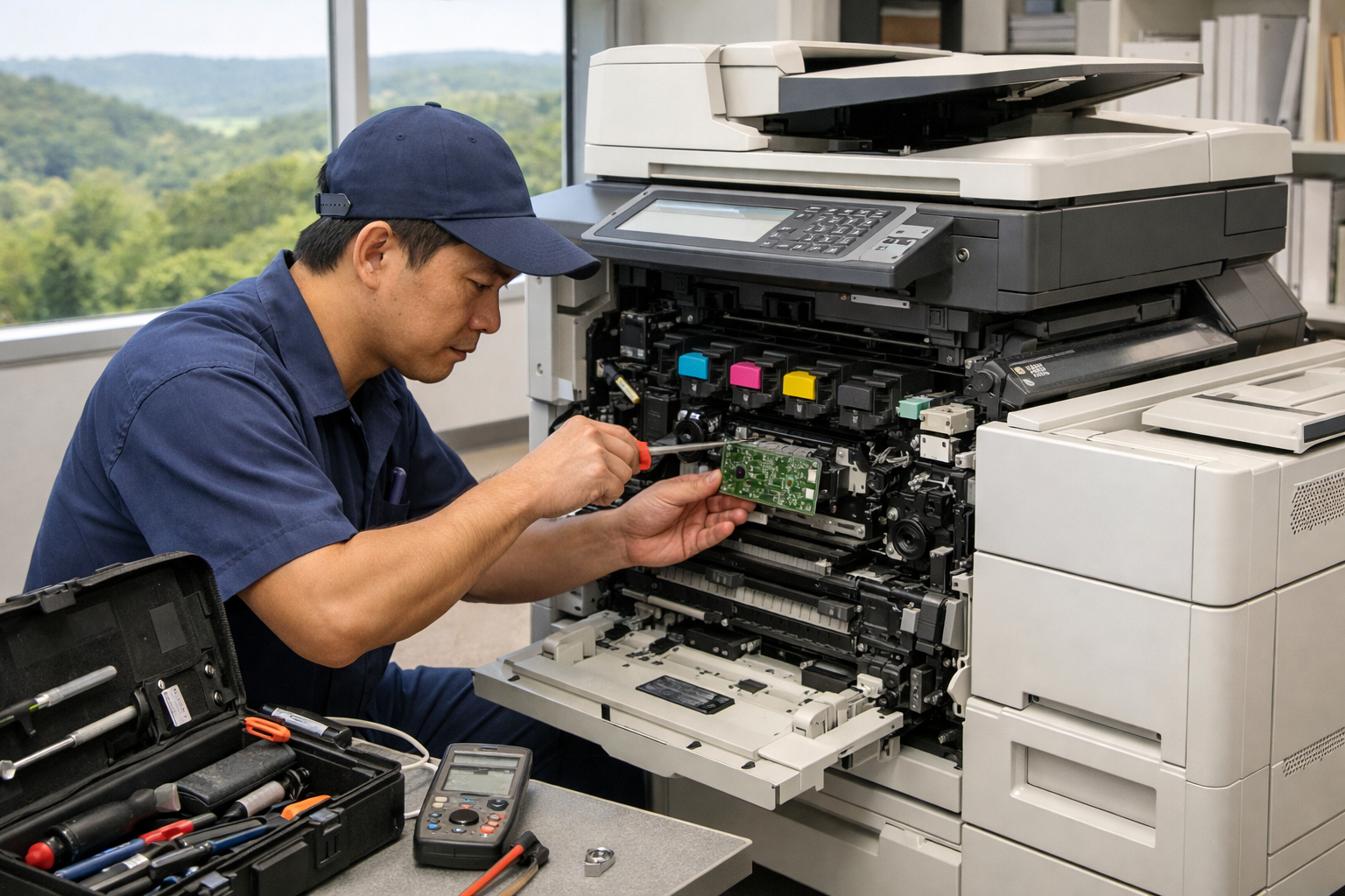 Cho thuê máy photocopy tại Hòa Ninh Lâm Đồng có dịch vụ bảo trì không? - Dịch vụ bảo trì trong cho thuê máy photocopy tại Hòa Ninh