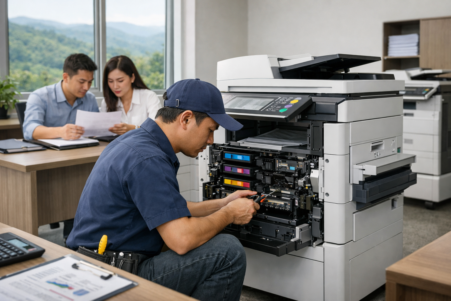 Cho thuê máy photocopy tại Hòa Ninh Lâm Đồng có dịch vụ bảo trì không? - Các yếu tố ảnh hưởng đến giá thuê máy photocopy tại Hòa Ninh Lâm Đồng