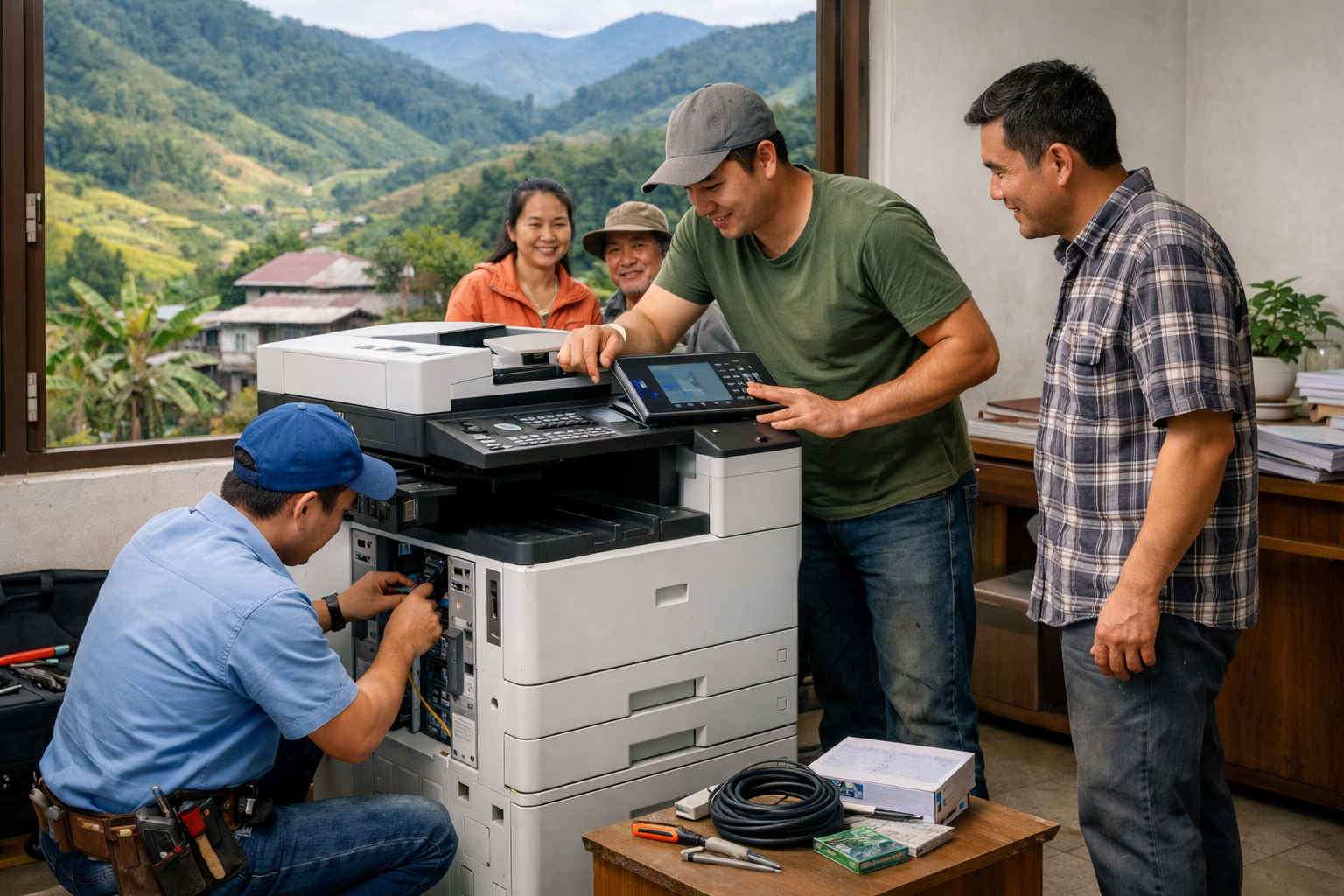 Cho thuê máy photocopy tại Đam Rông 3 Lâm Đồng có hỗ trợ lắp đặt không? - Quy trình cho thuê máy photocopy tại Đam Rông, Lâm Đồng