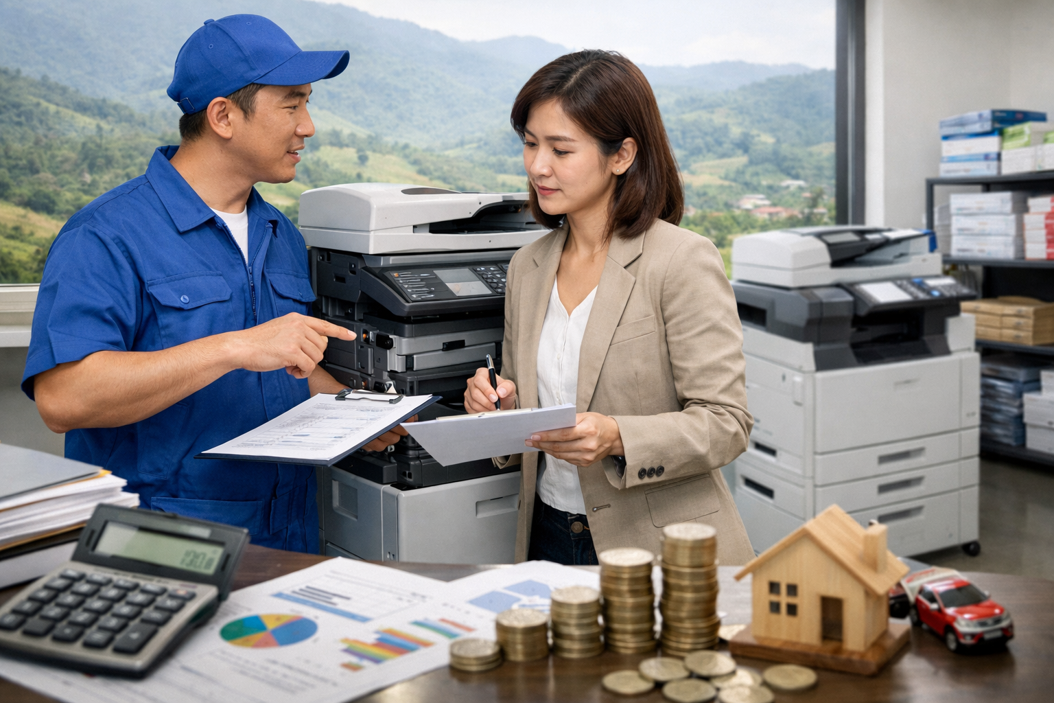 Cho thuê máy photocopy tại Đam Rông 3 Lâm Đồng có hỗ trợ lắp đặt không? - Các yếu tố ảnh hưởng đến giá thuê máy photocopy tại Đam Rông, Lâm Đồng