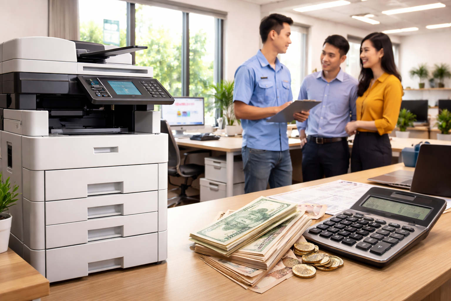 Cho thuê máy photocopy văn phòng tại Phúc Thọ Lâm Hà giá rẻ như thế nào? - Giá cho thuê máy photocopy tại Phúc Thọ Lâm Hà