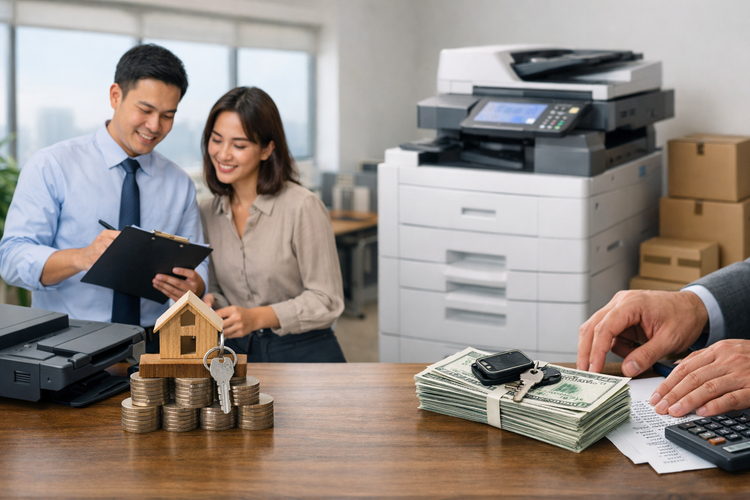 Cho thuê máy photocopy Đổi tên thành Đạ Huoai 3 Lâm Đồng - Lý do lựa chọn cho thuê máy photocopy thay vì mua máy