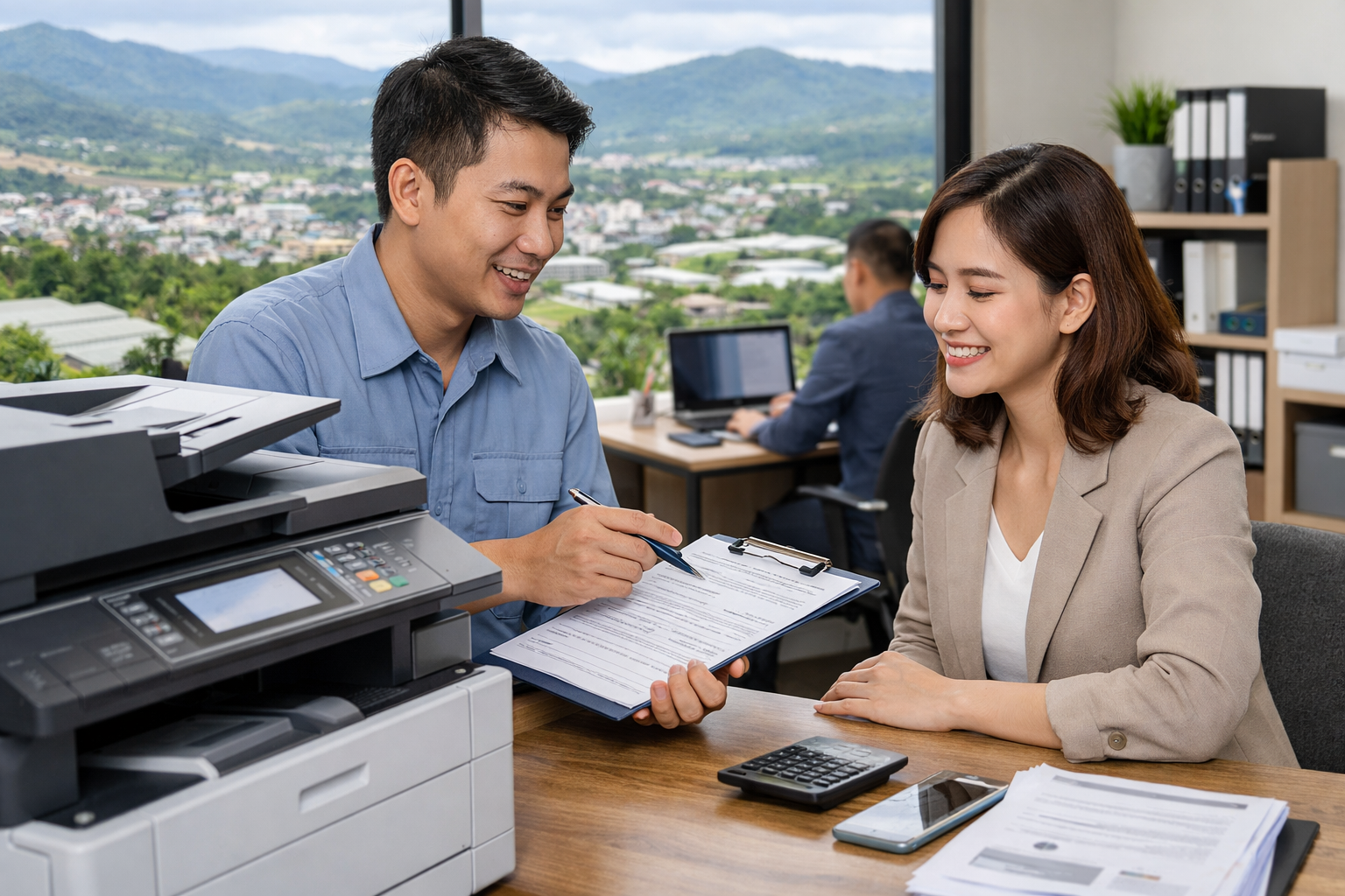 Cho thuê máy photocopy Đặc khu Phú Quý Lâm Đồng - Quy trình cho thuê máy photocopy tại Phú Quý Lâm Đồng