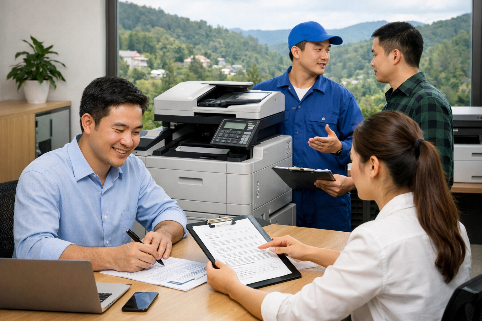 Cho thuê máy photocopy Phường Đông Gia Nghĩa Lâm Đồng - Quy trình thuê máy photocopy tại Phường Đông Gia Nghĩa Lâm Đồng