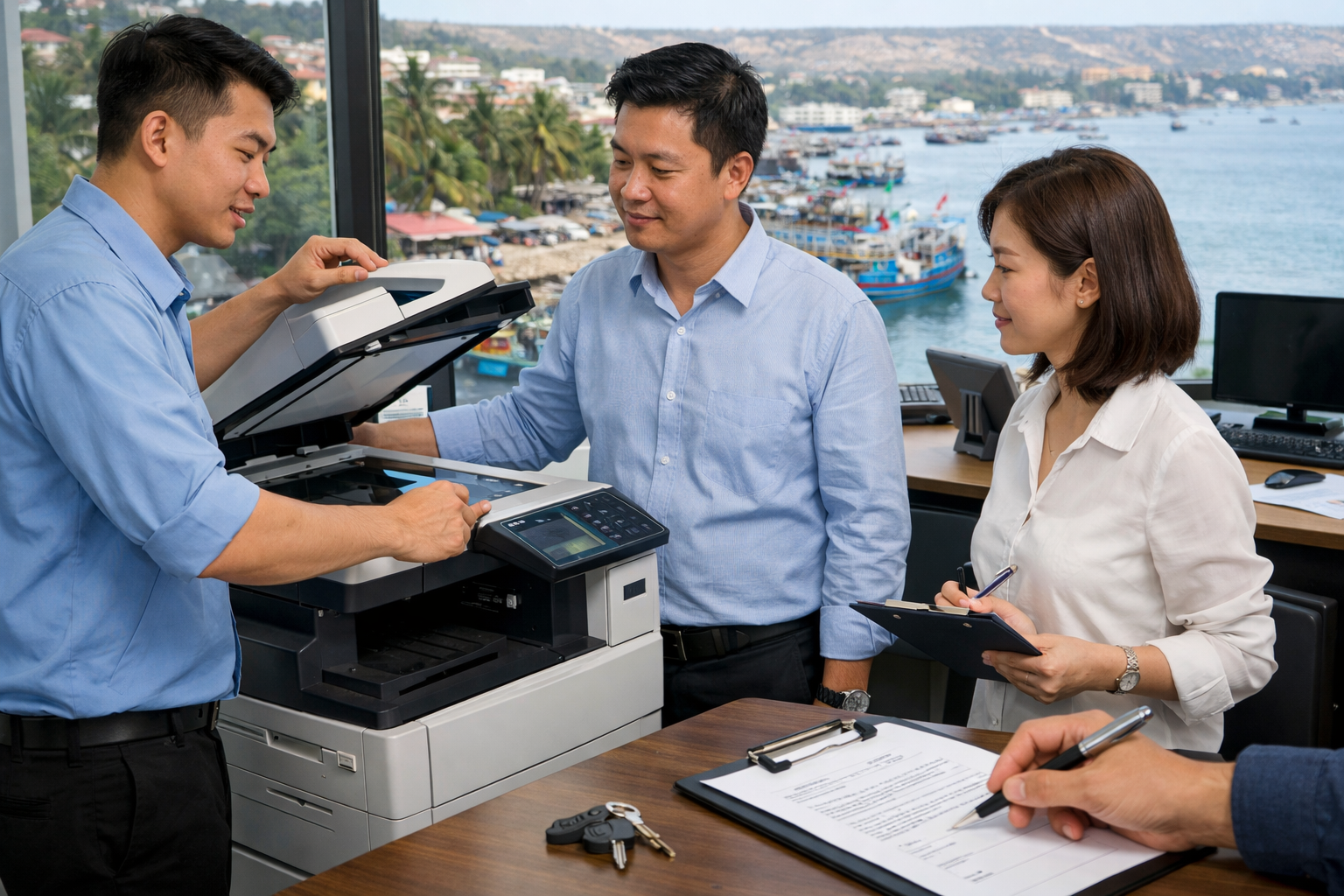 Cho thuê máy photocopy Phường La Gi Phan Thiết Lâm Đồng - Quy trình cho thuê máy photocopy tại Phường La Gi, Phan Thiết, Lâm Đồng