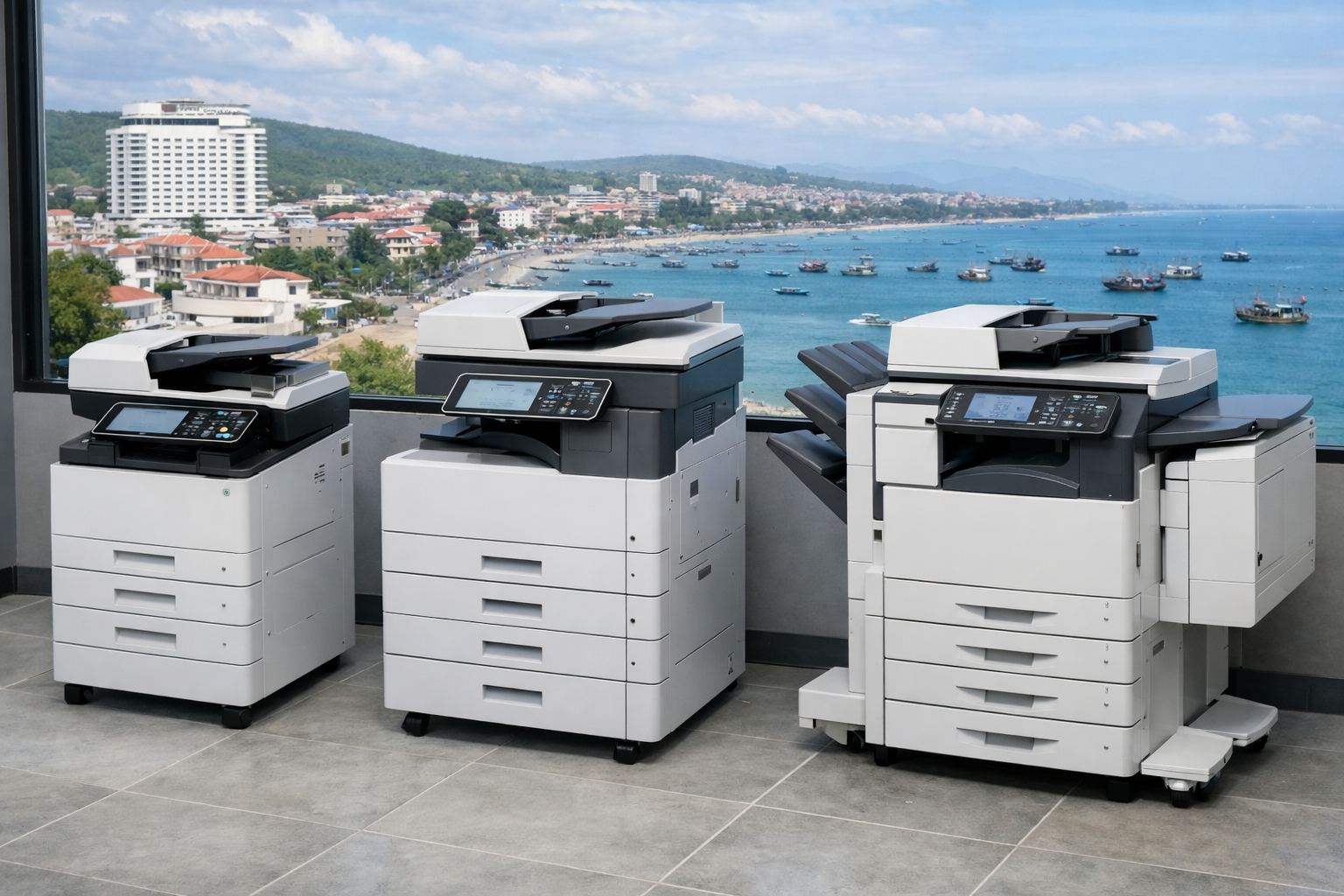 Cho thuê máy photocopy Phường Phú Thủy Phan Thiết Lâm Đồng - Các loại máy photocopy cho thuê phổ biến tại Phan Thiết