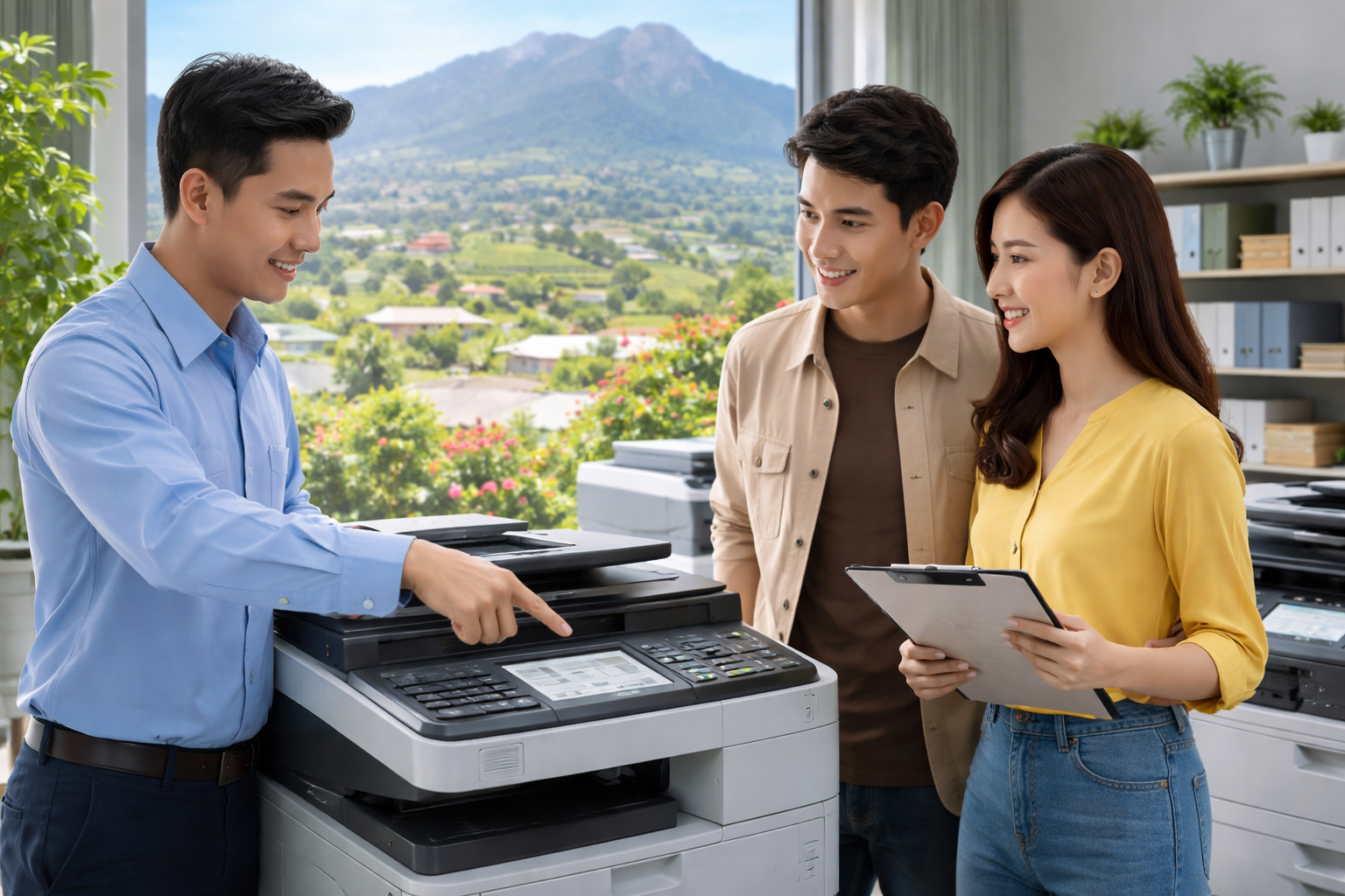 Cho thuê máy photocopy Phường Lang Biang Đà Lạt Lâm Đồng - Quy trình thuê máy photocopy tại Phường Lang Biang