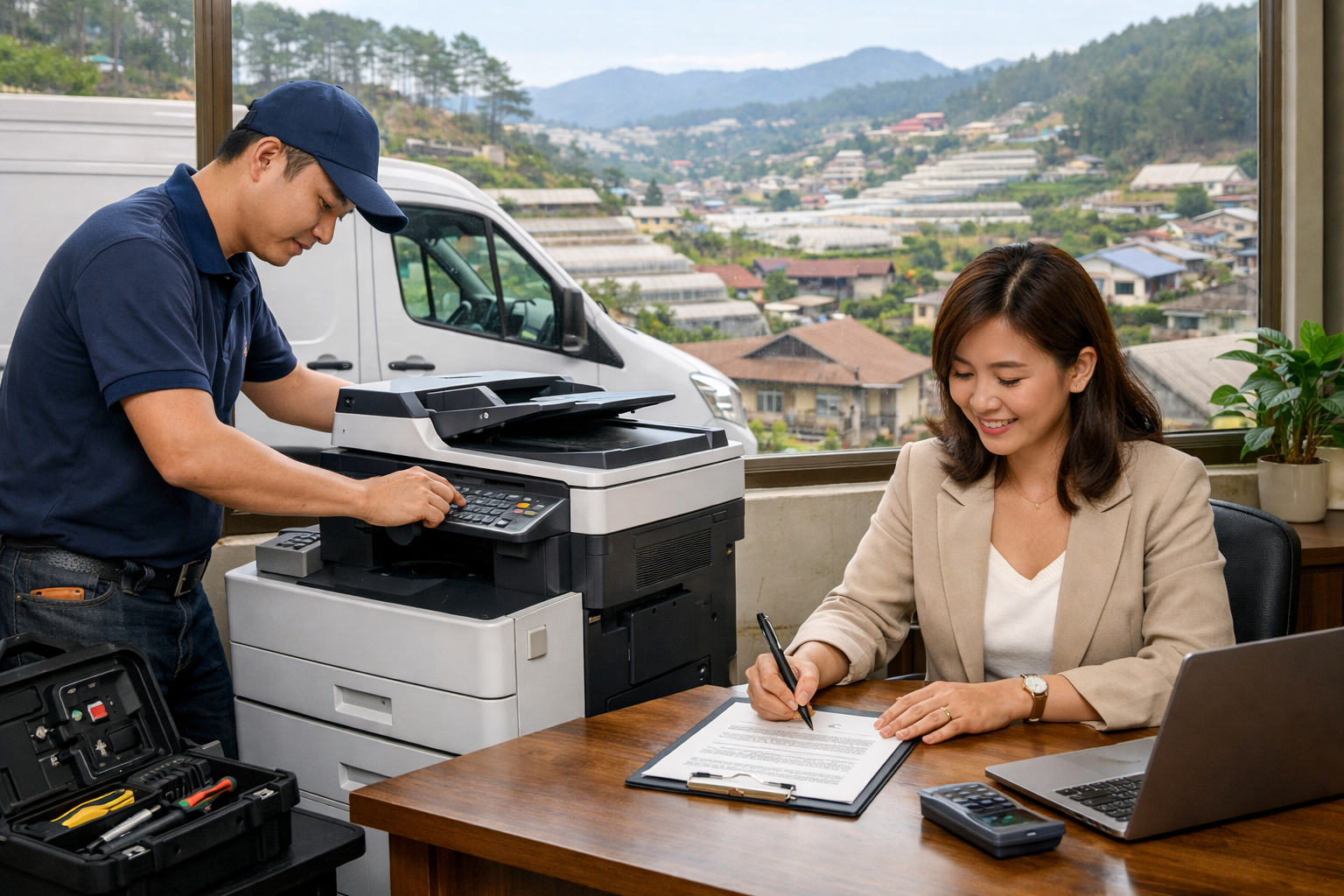 Cho thuê máy photocopy Phường Xuân Trường Đà Lạt Lâm Đồng - Quy trình cho thuê máy photocopy tại Phường Xuân Trường Đà Lạt Lâm Đồng