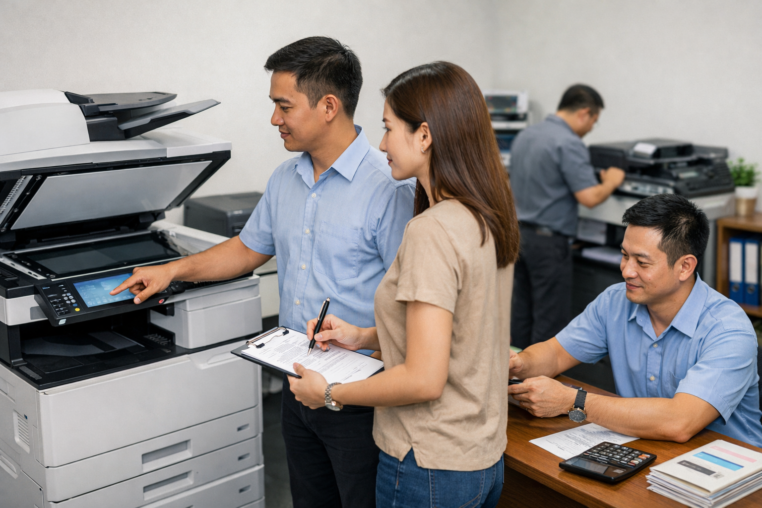 Cho thuê máy photocopy Kiến Đức Lâm Đồng - Quy trình cho thuê máy photocopy tại Kiến Đức Lâm Đồng