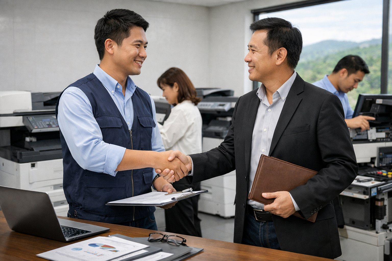 Cho thuê máy photocopy Quảng Tân Lâm Đồng - Kinh nghiệm chọn đơn vị cho thuê máy photocopy uy tín tại Quảng Tân Lâm Đồng