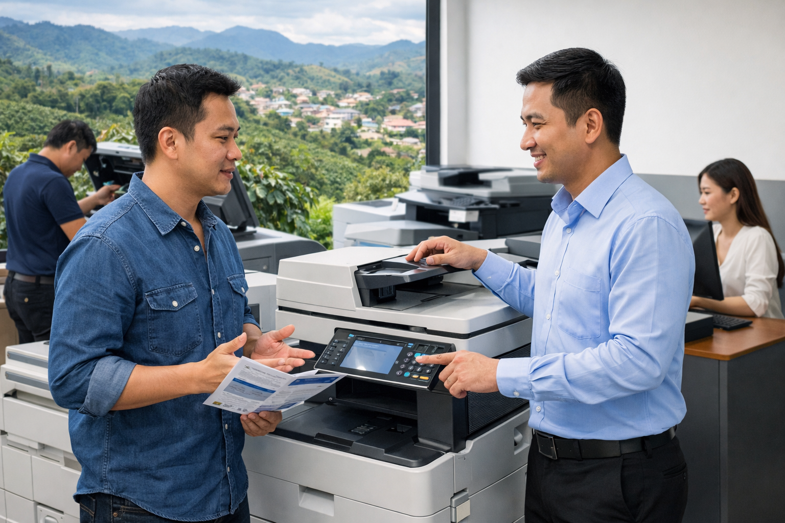 Cho thuê máy photocopy Đắk Mil Lâm Đồng - Kinh nghiệm chọn đơn vị cho thuê máy photocopy uy tín tại Đắk Mil