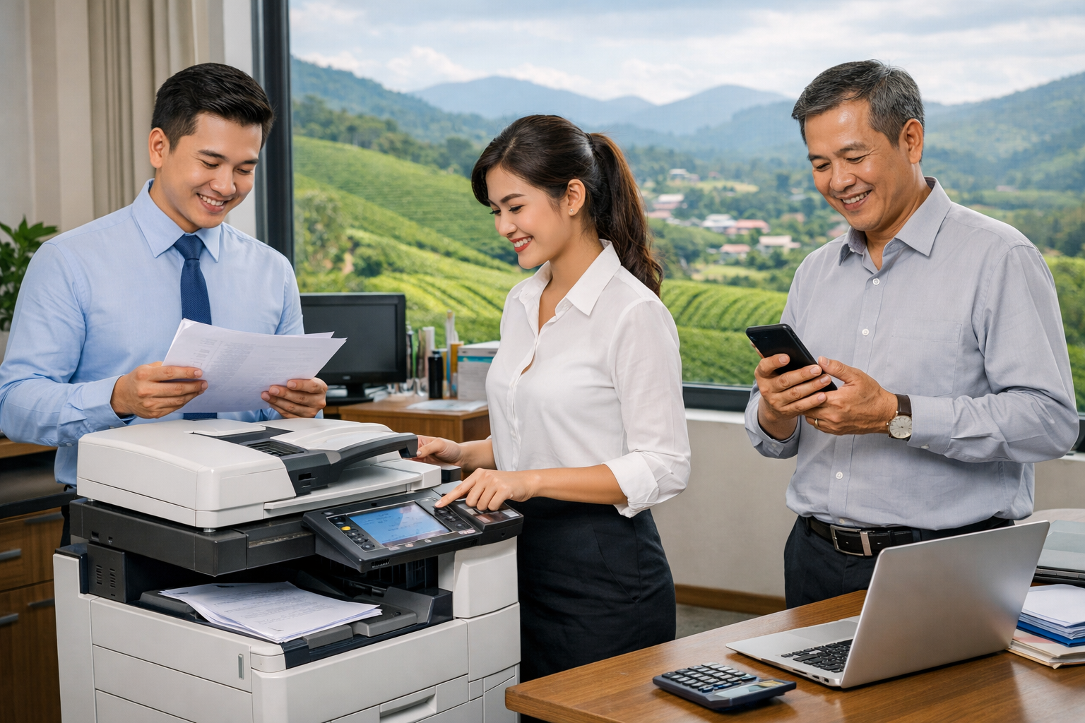 Cho thuê máy photocopy Trà Tân Lâm Đồng - Lợi ích khi sử dụng dịch vụ cho thuê máy photocopy Trà Tân Lâm Đồng