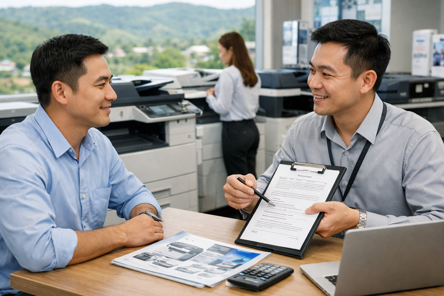 Cho thuê máy photocopy Trà Tân Lâm Đồng - Kinh nghiệm chọn đơn vị cho thuê máy photocopy uy tín tại Trà Tân