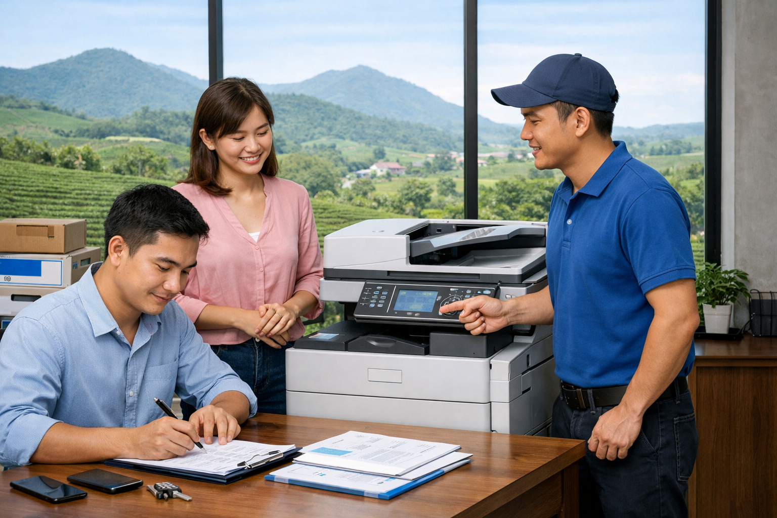 Cho thuê máy photocopy Trà Tân Lâm Đồng - Quy trình thuê máy photocopy tại Trà Tân Lâm Đồng từ A–Z