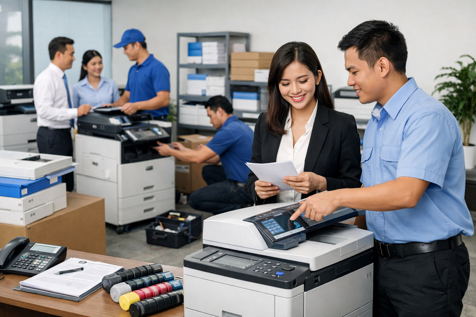 Cho thuê máy photocopy Nam Thành Lâm Đồng - Dịch vụ cho thuê máy photocopy Nam Thành Lâm Đồng gồm những gì?